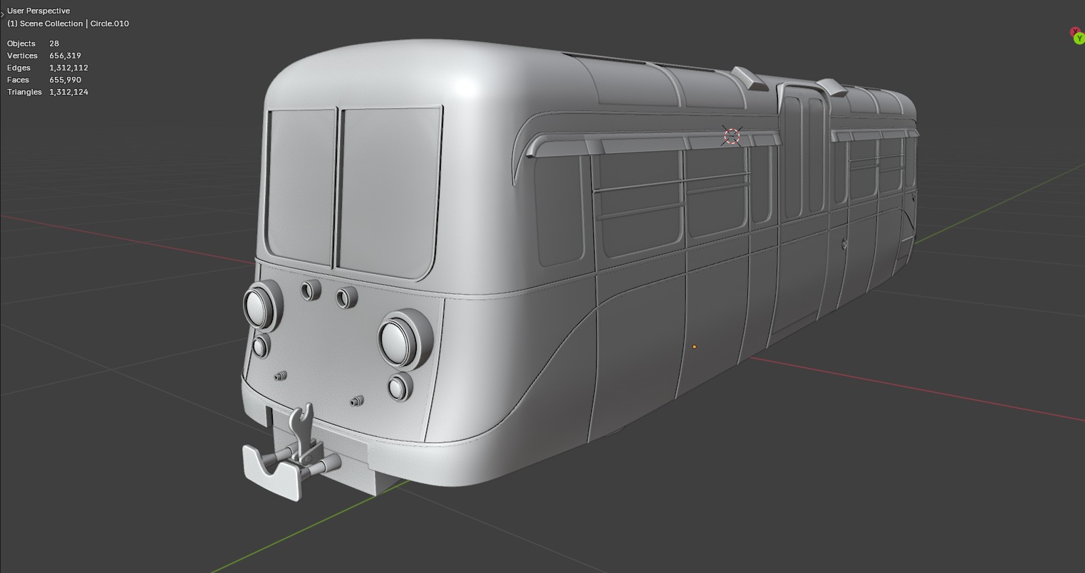 1949 Southend on Sea Pier Railway 4 Wheel Single Deck Car 3D print model_1