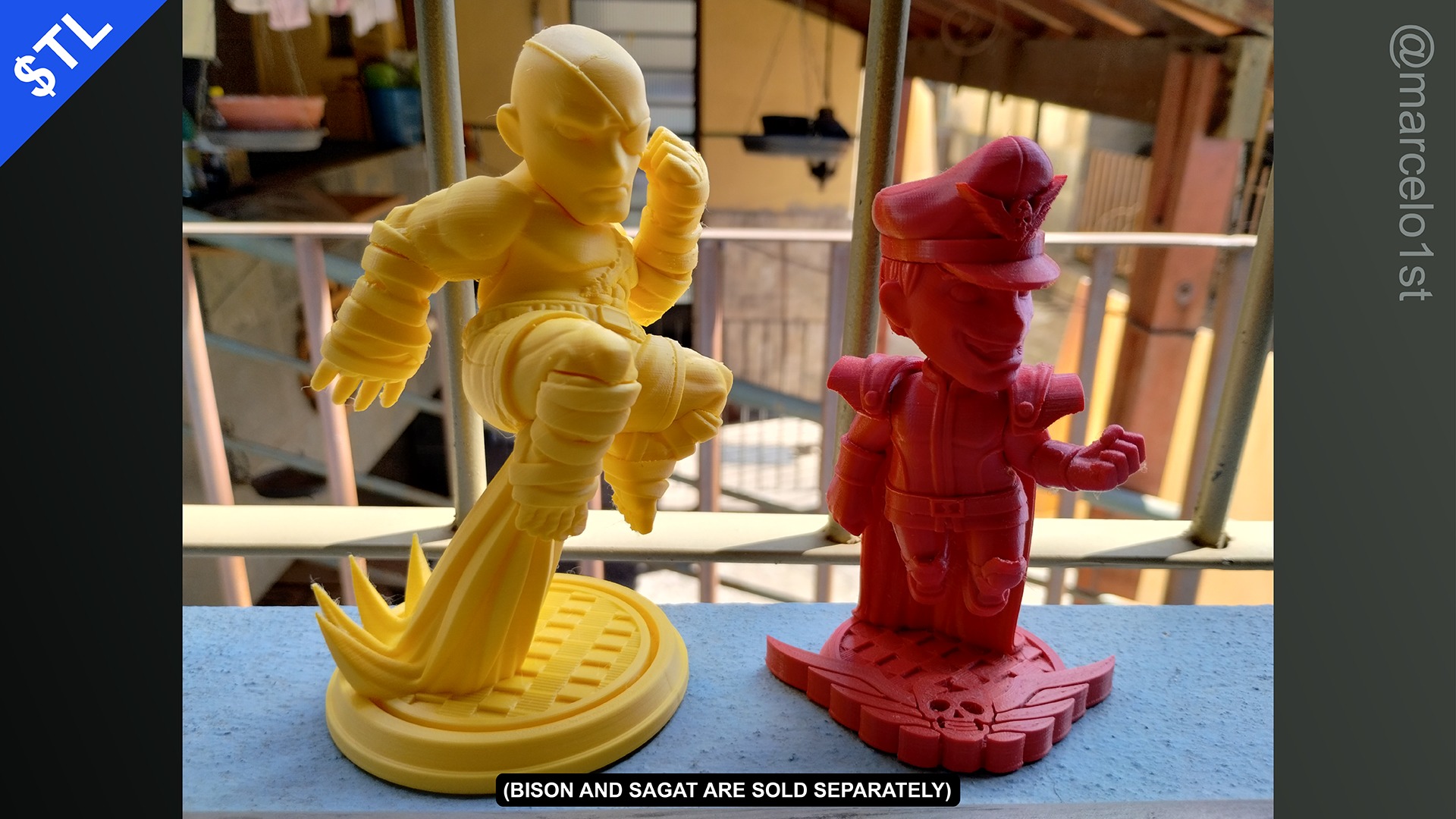 CUTE Street Fighter 2 - M Bison 3D Model - Printable STL File 3D print model_2