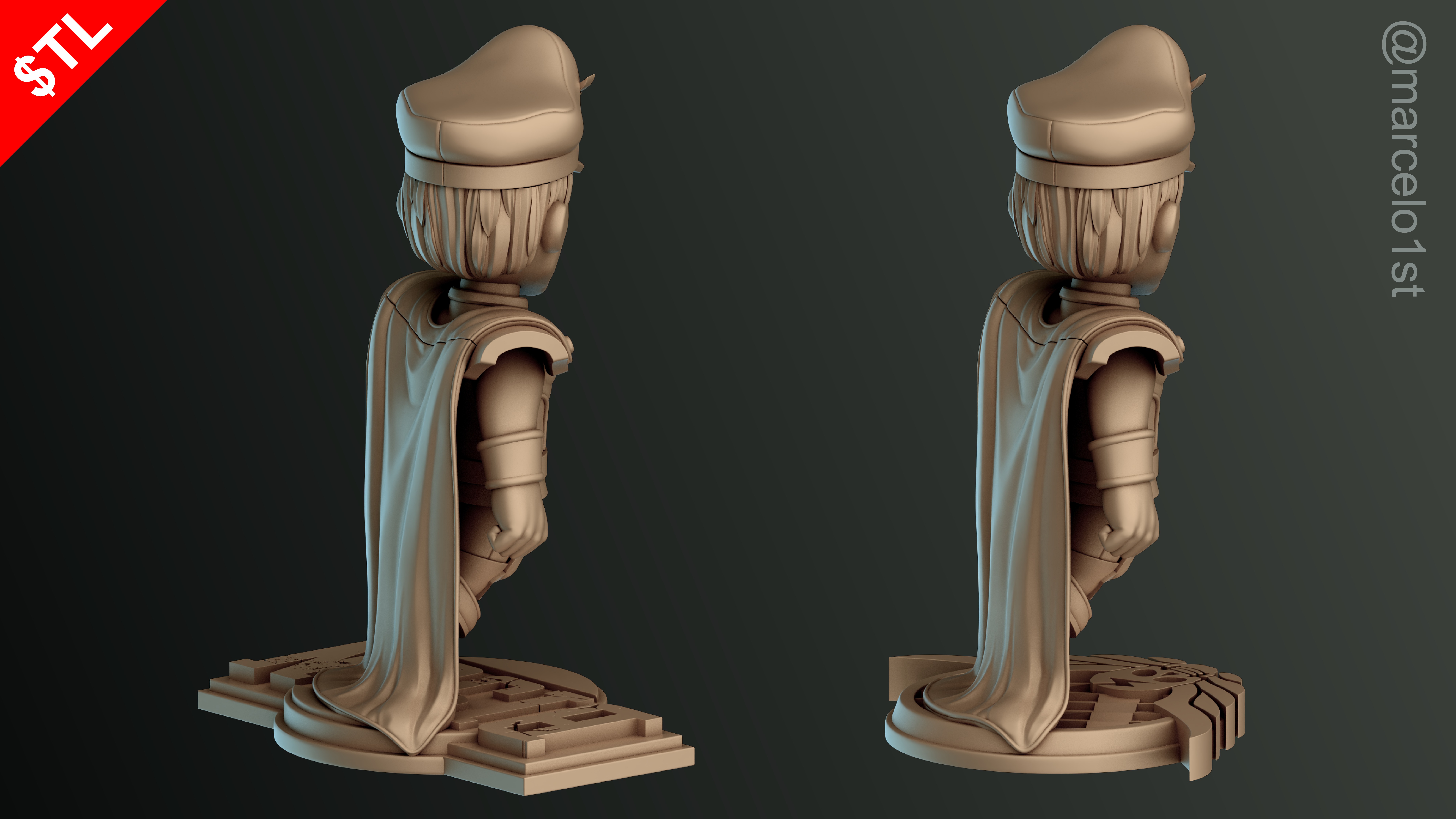 CUTE Street Fighter 2 - M Bison 3D Model - Printable STL File 3D print model_29