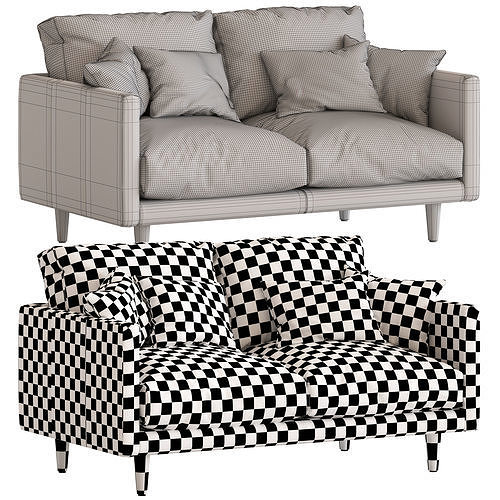 Temple and Webseter Carson 2 Seater Sofa 3D model 7