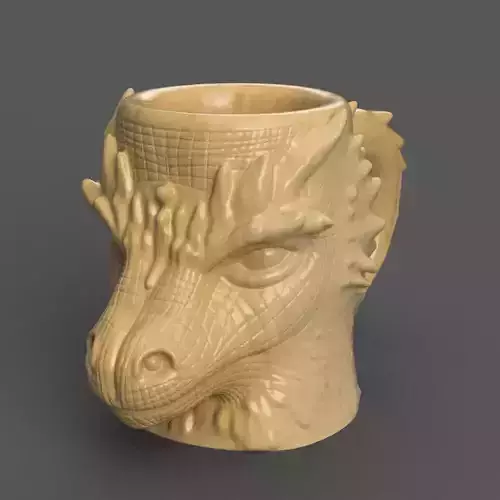 dragon planter - vase - urn - candy dish - candle holder 3