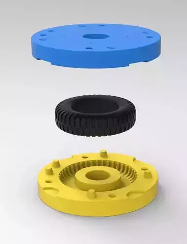 Mold for military tire 1 Scale 1 to 10 and 1 to 14 and 1 to 25