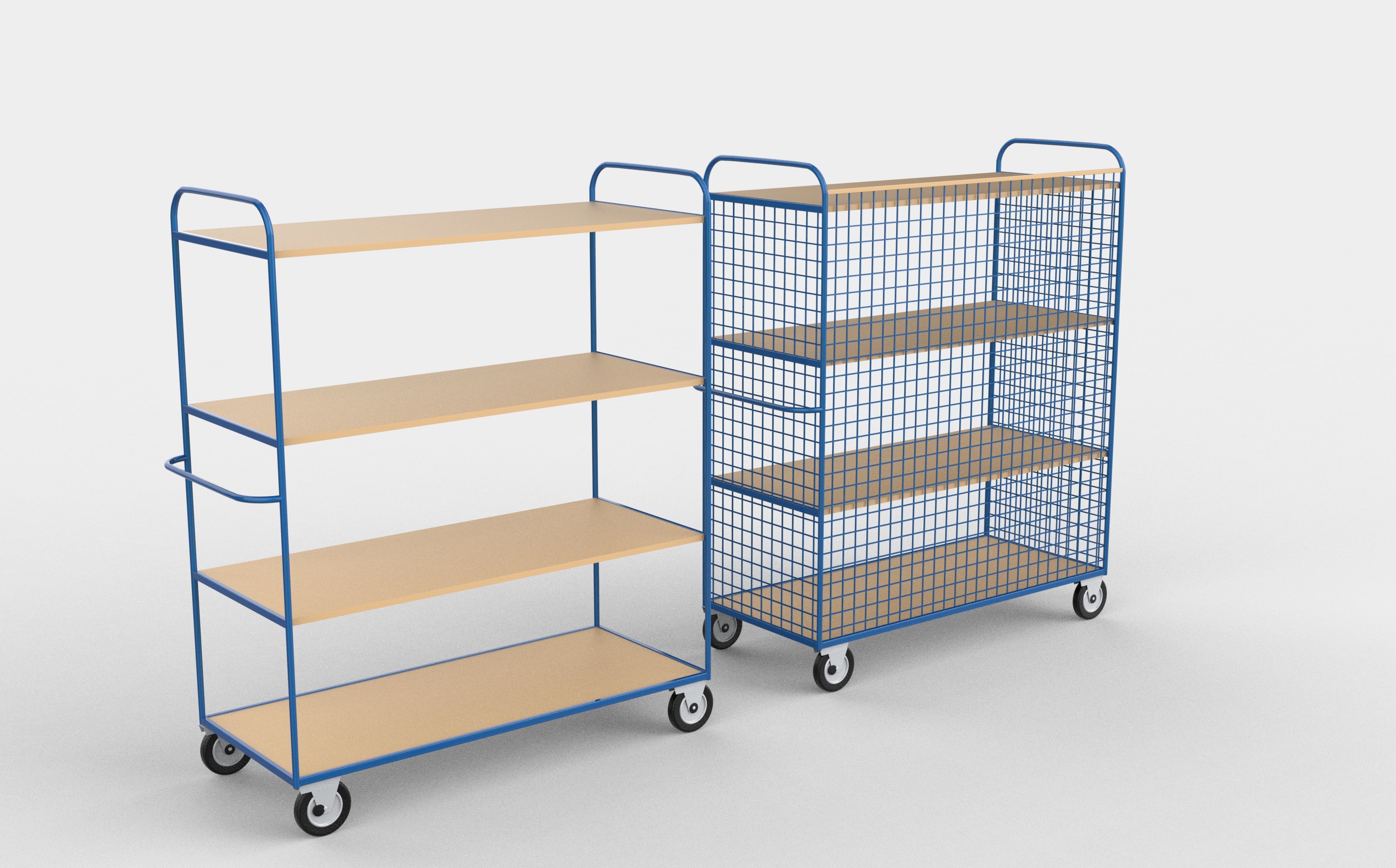 Industrial shelve 3D model_12
