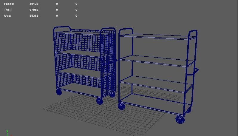 Industrial shelve 3D model_11