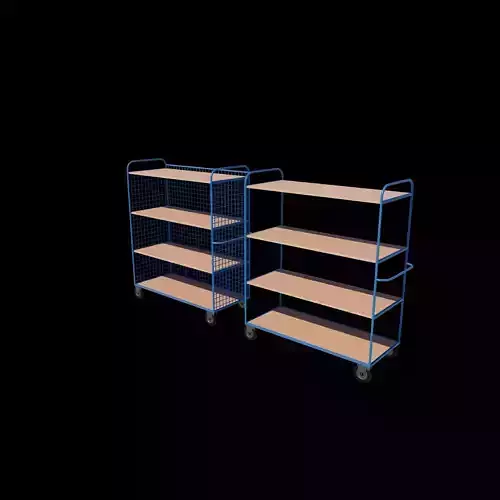 Industrial shelve 3D model