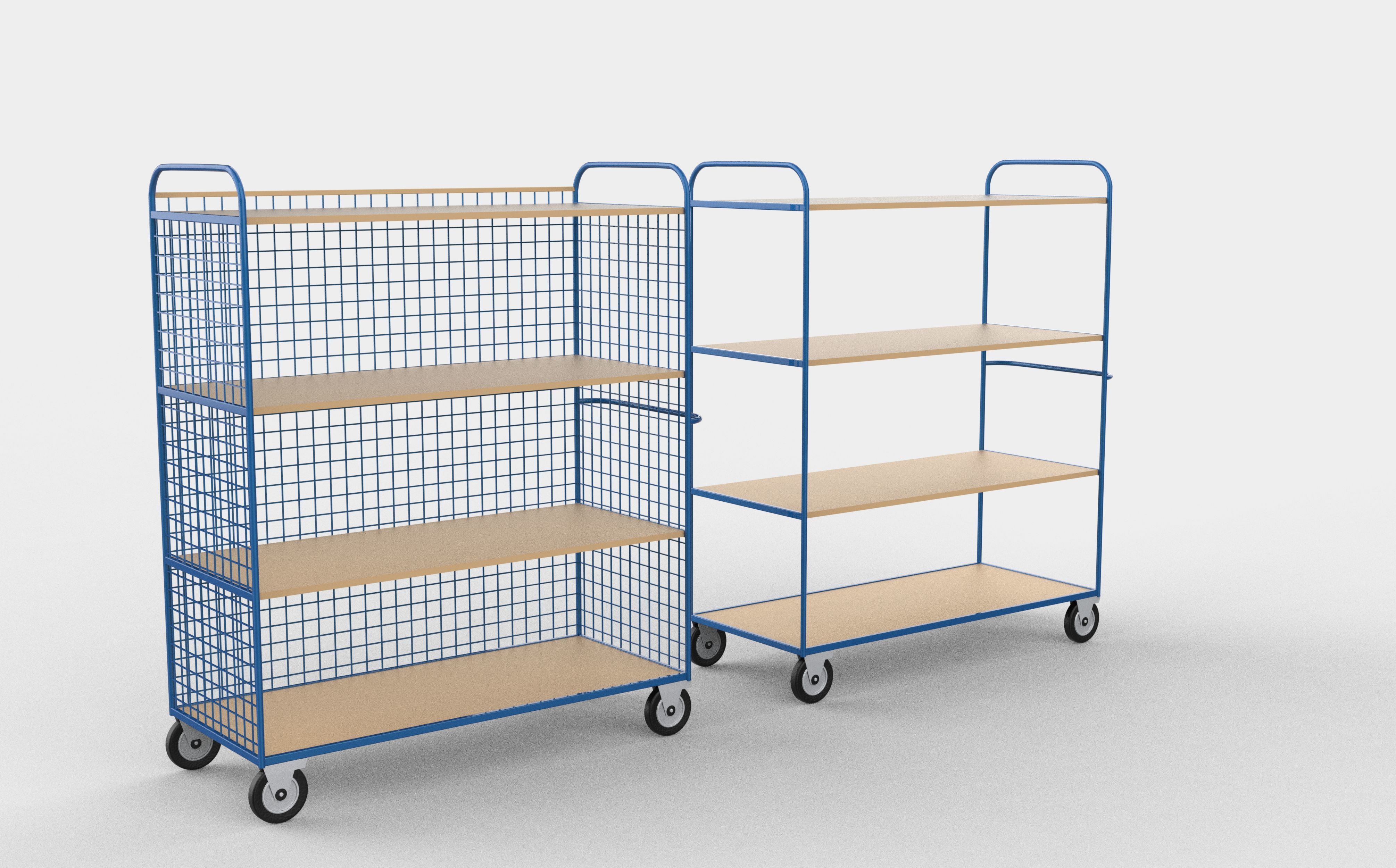 Industrial shelve 3D model_5
