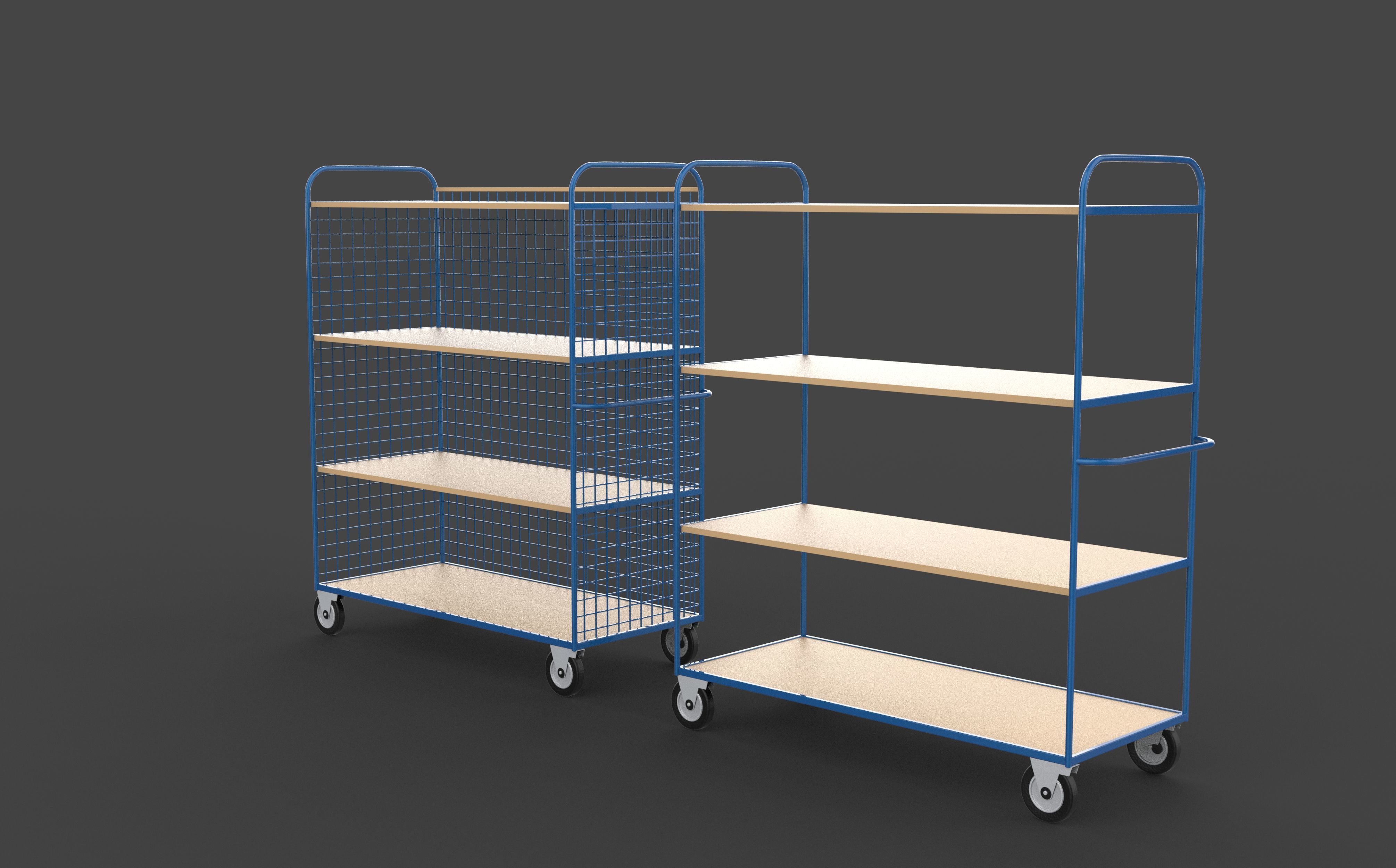 Industrial shelve 3D model_8