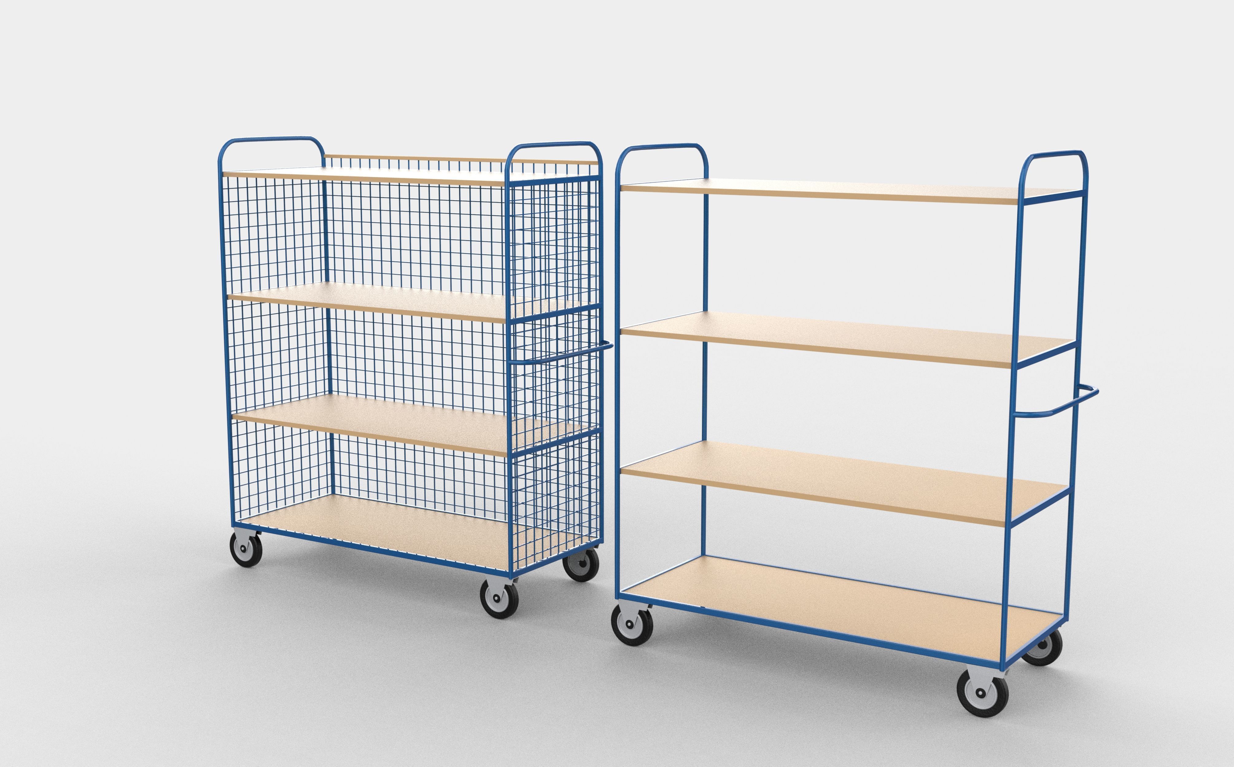 Industrial shelve 3D model_6