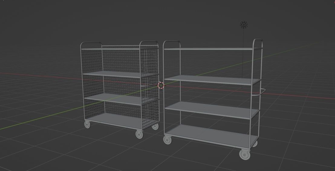 Industrial shelve 3D model_9