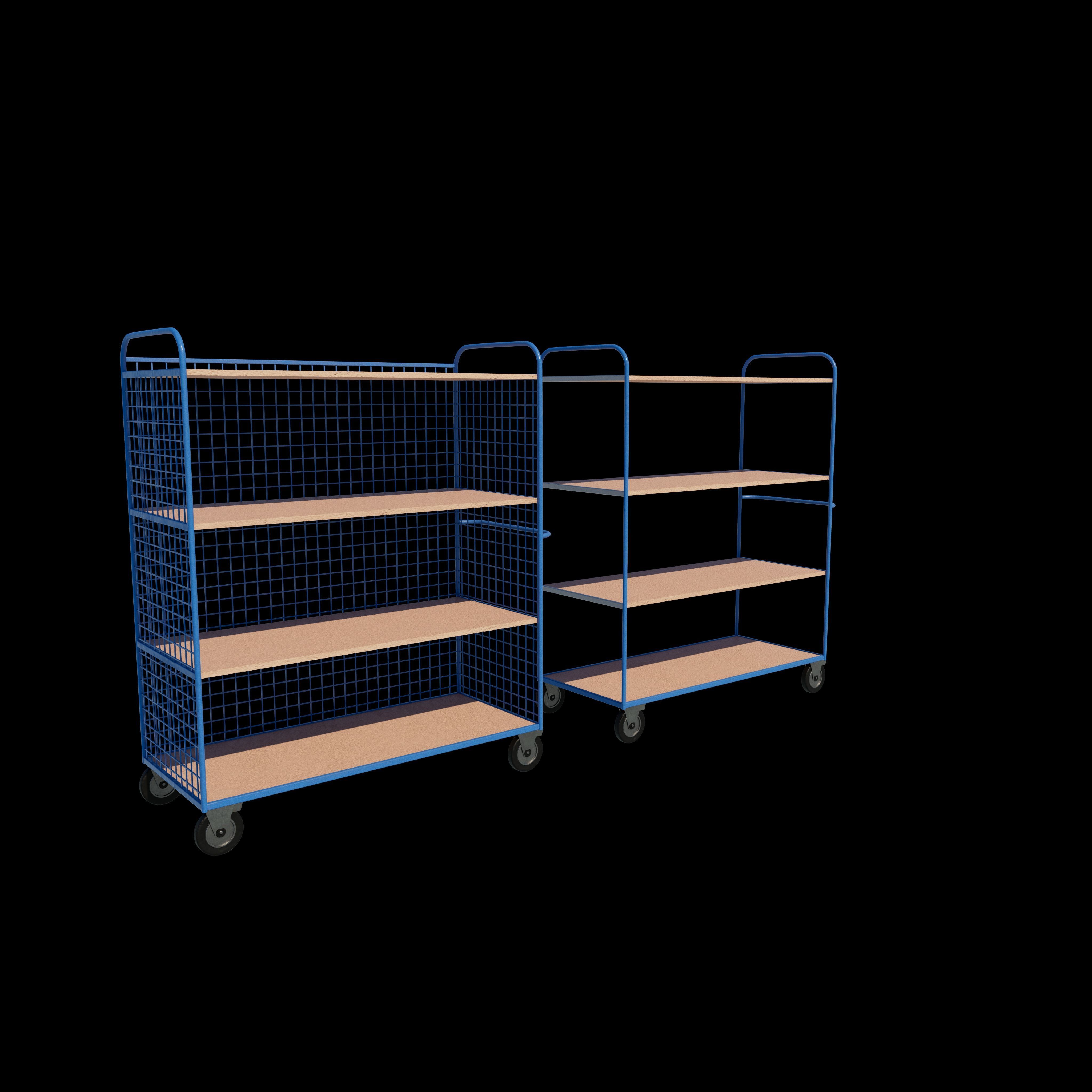 Industrial shelve 3D model_2