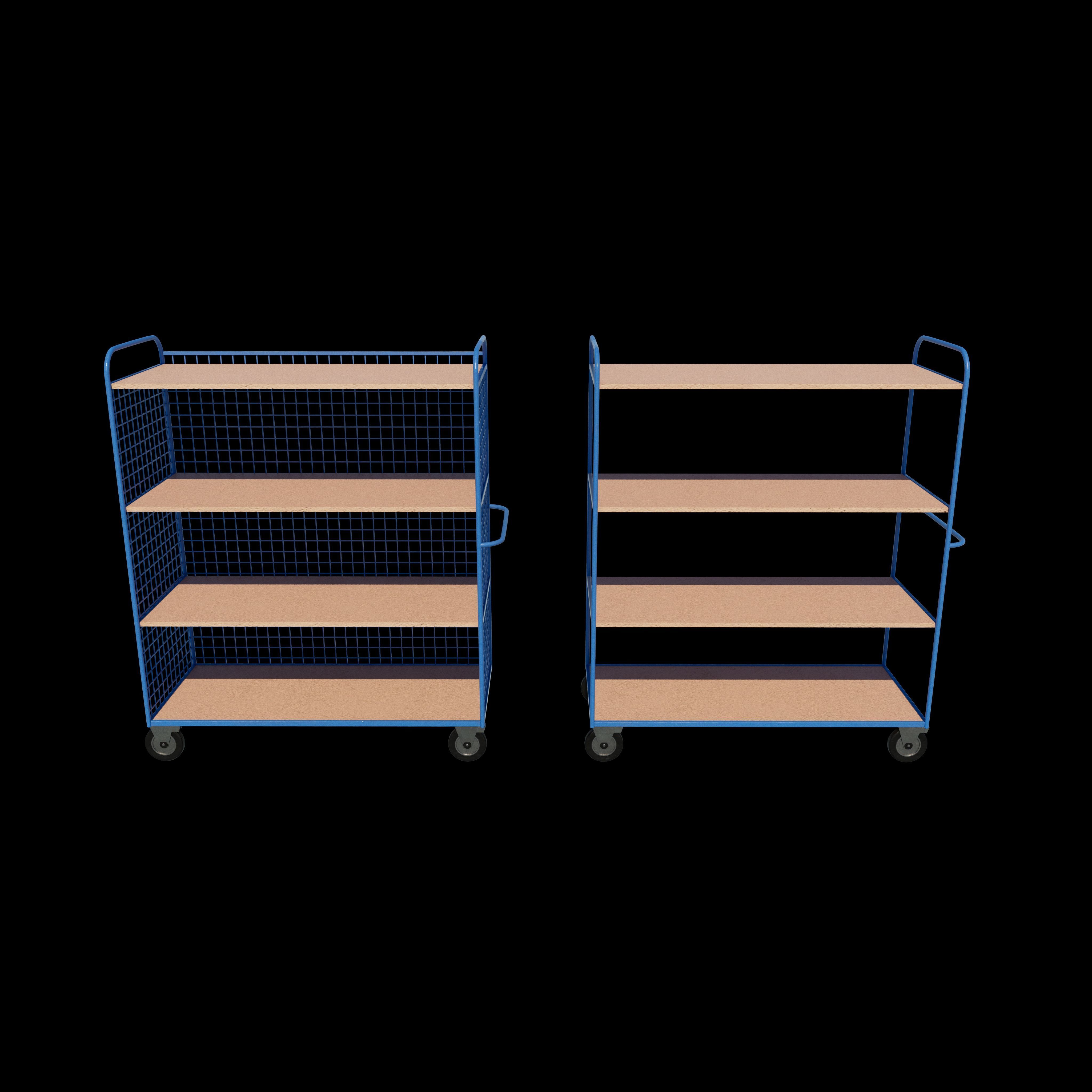 Industrial shelve 3D model_3