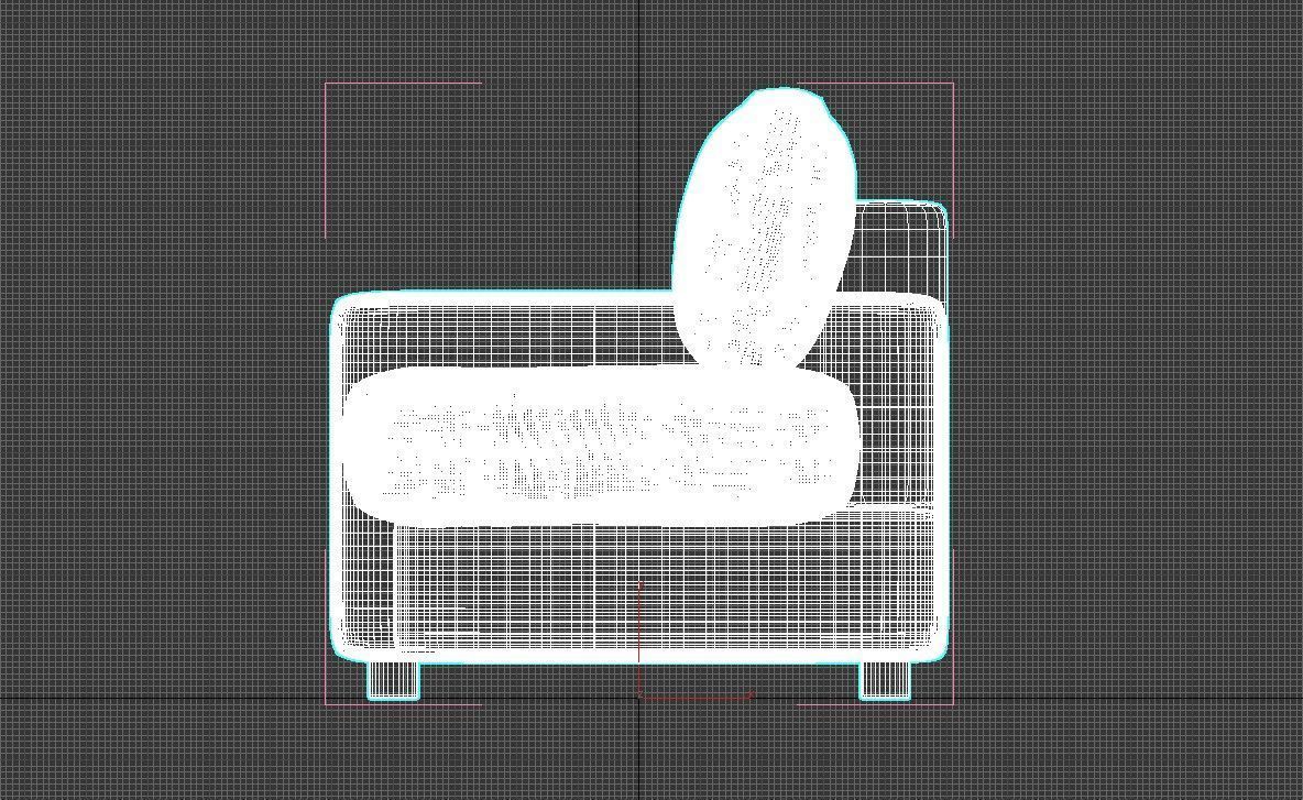Sofa01 3D model_2