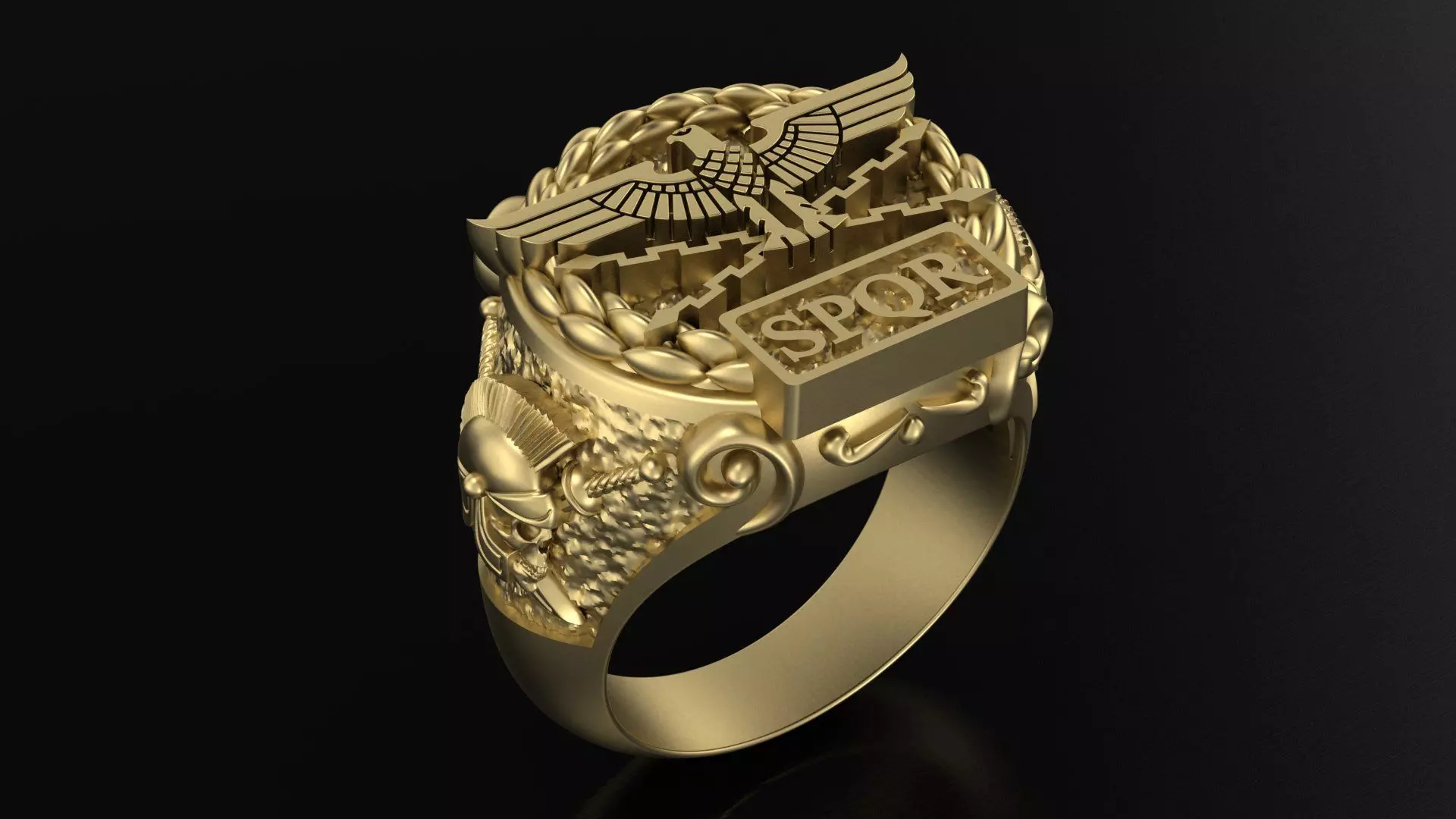Ring Roman Empire 3DM STL OBJ model for 3D printing and CNC 3D print model