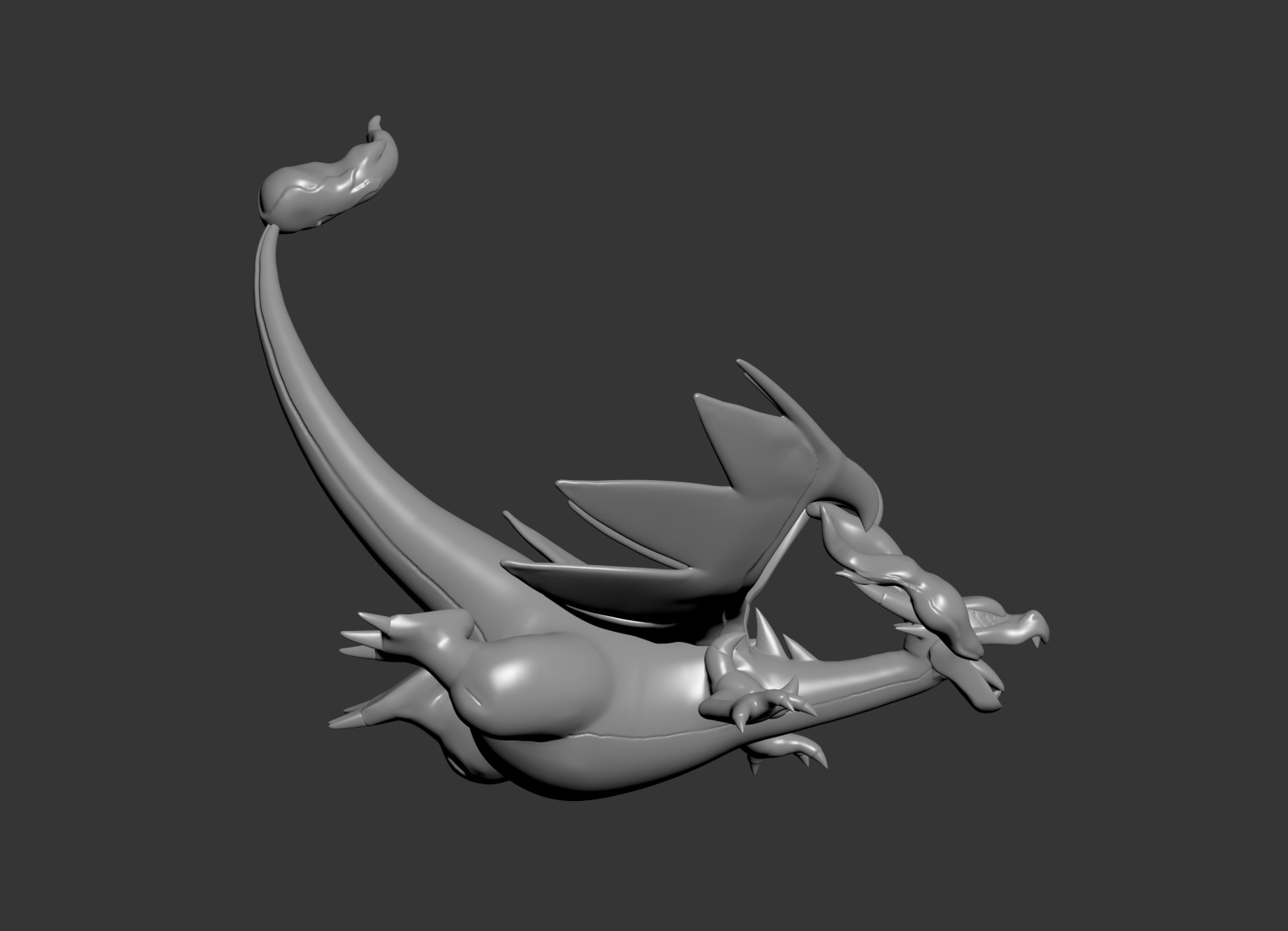 Pokemon 6- Mega Charizard X 3D print model_2
