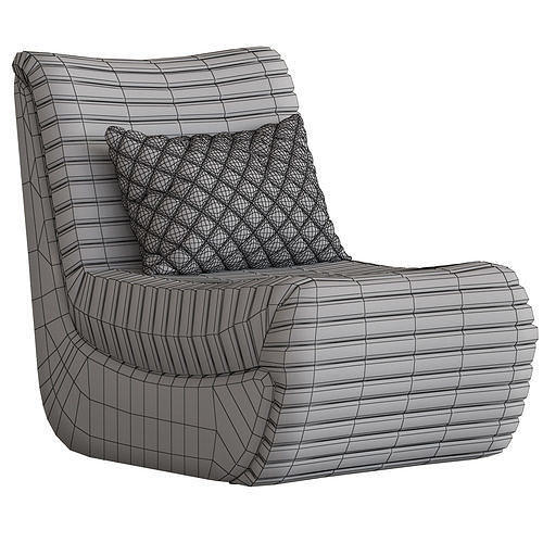 Vical Almstock Armchair 3D model 7