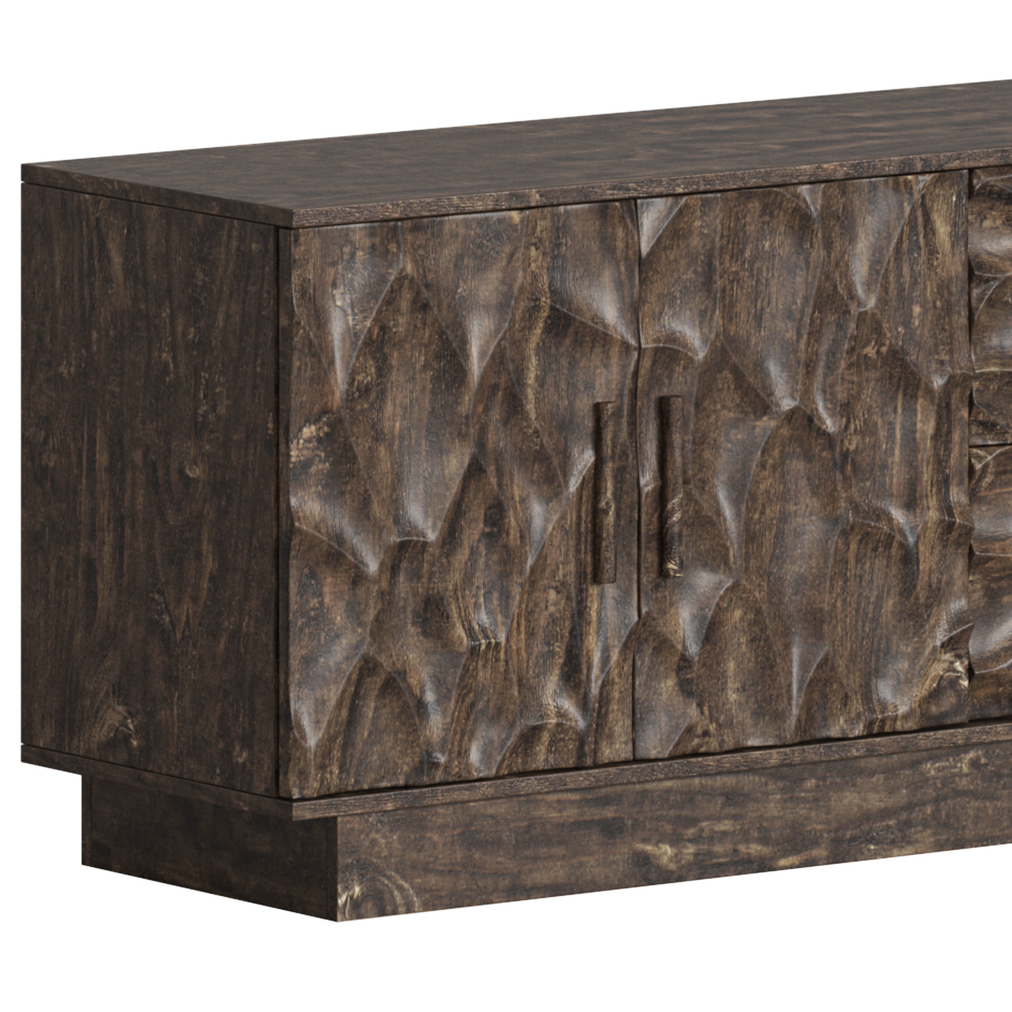 Vical Wardrobe Beard and TV Stand Beard 3D model_1