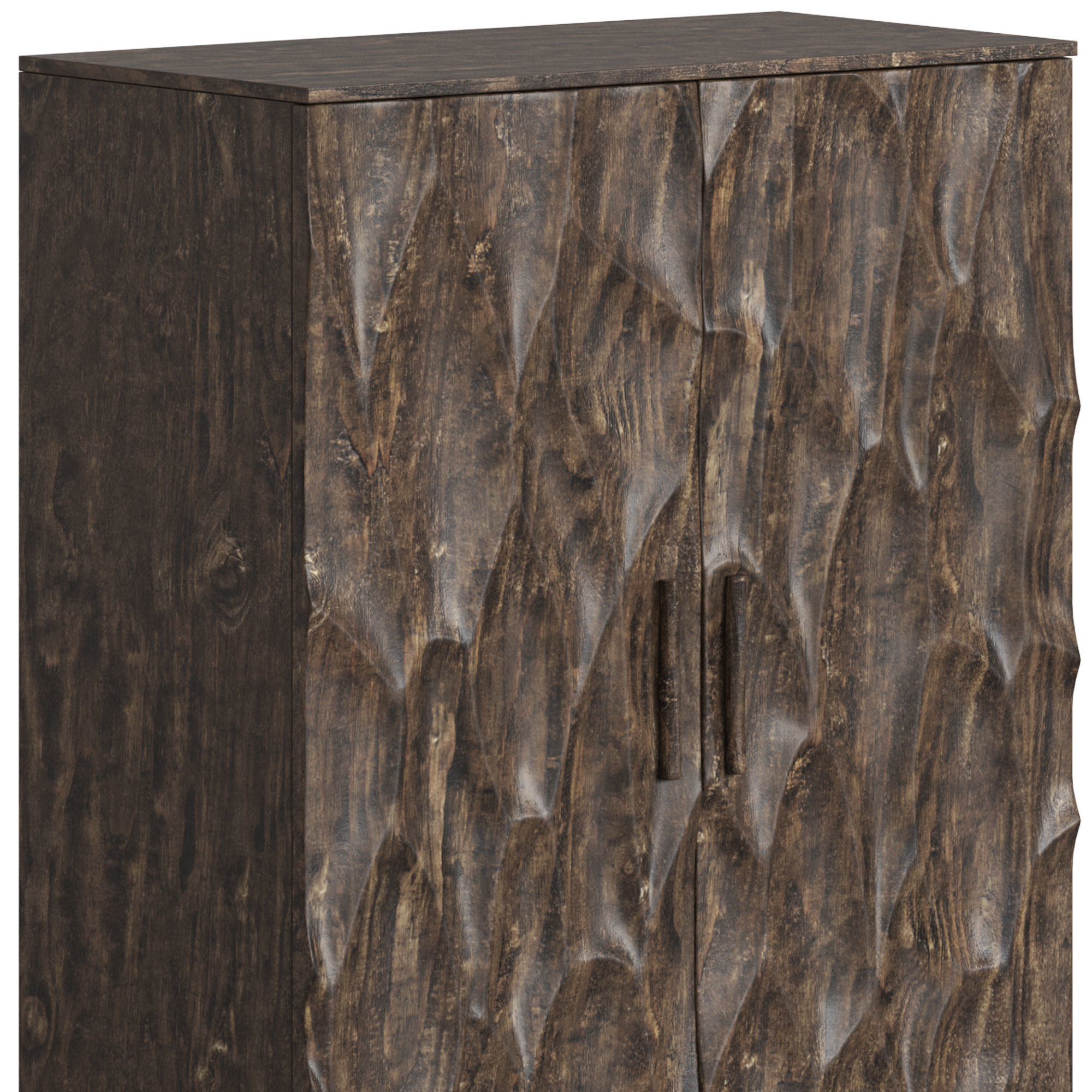 Vical Wardrobe Beard and TV Stand Beard 3D model_2