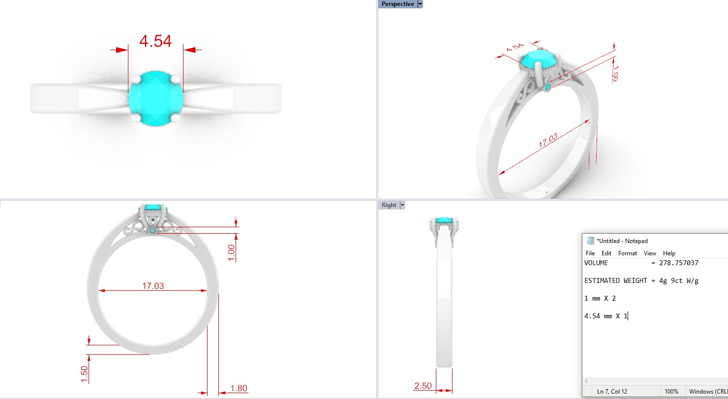 ENGAGEMENT RING 11 3D print model_3