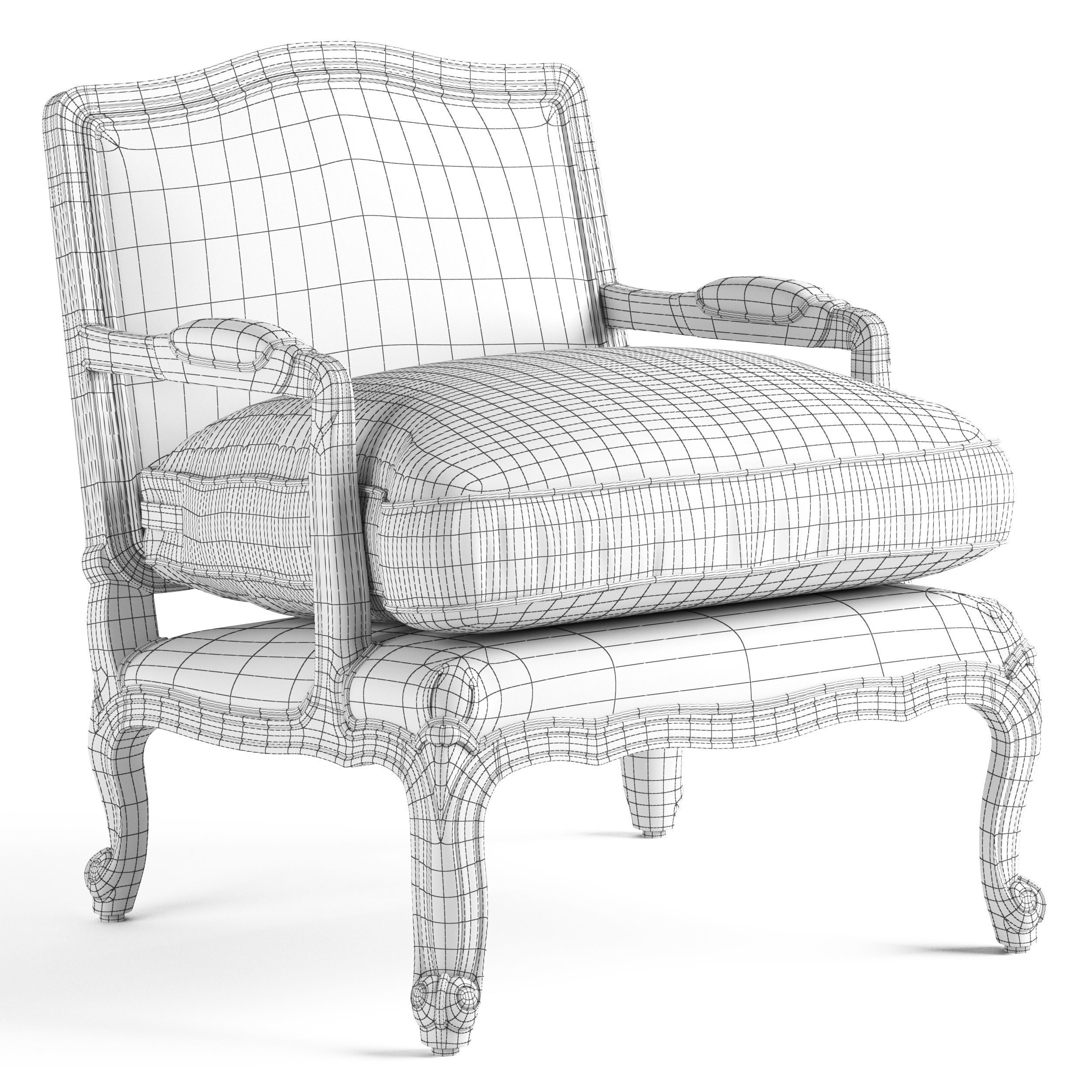 VICAL Armchair LIEJA 3D model_5