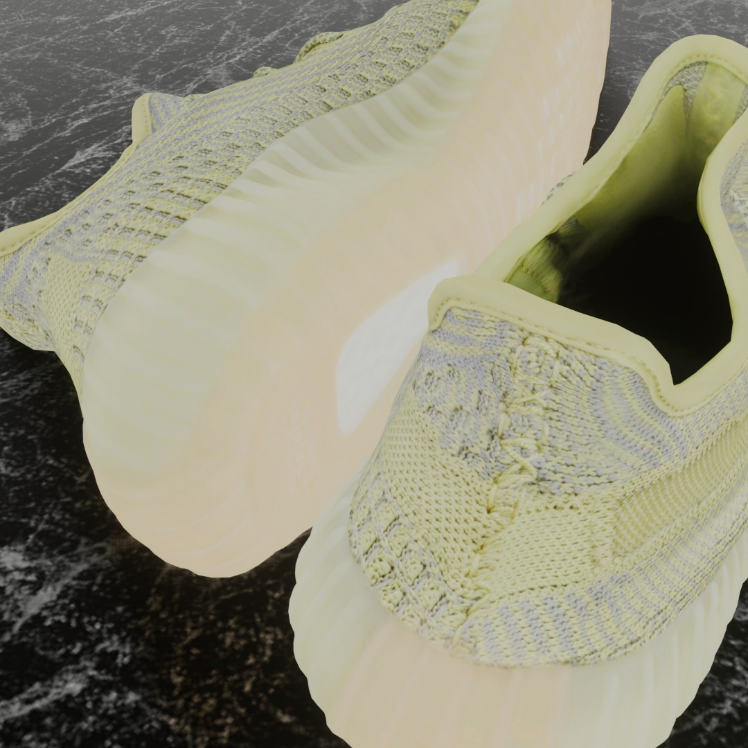 Yeezy Boost 350 V2 Antlia 3D SHOES Low-poly 3D model_11
