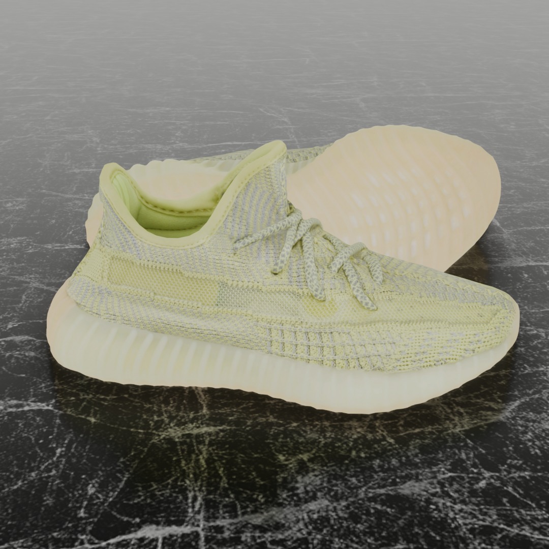 Yeezy Boost 350 V2 Antlia 3D SHOES Low-poly 3D model_4