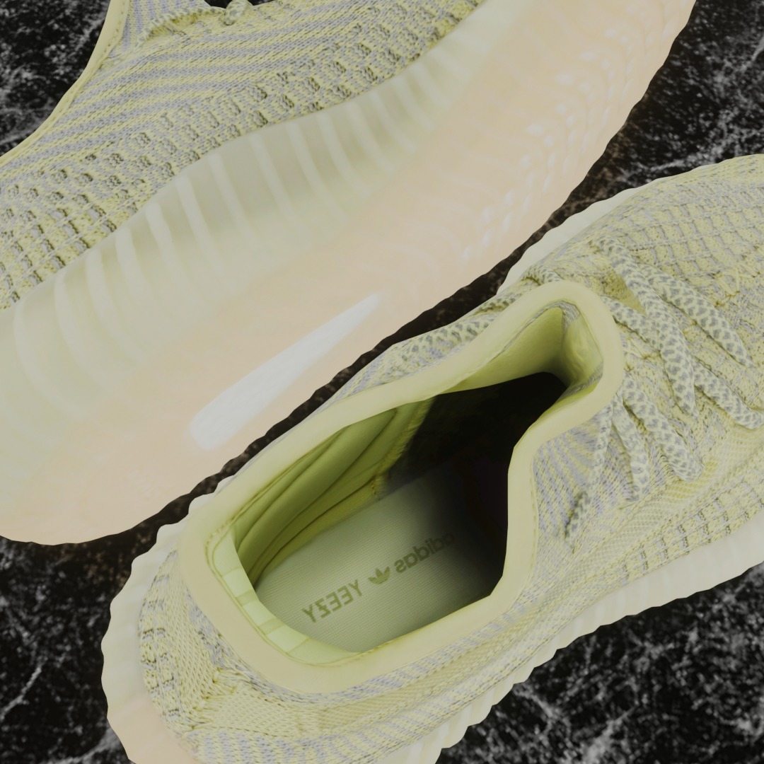 Yeezy Boost 350 V2 Antlia 3D SHOES Low-poly 3D model_9