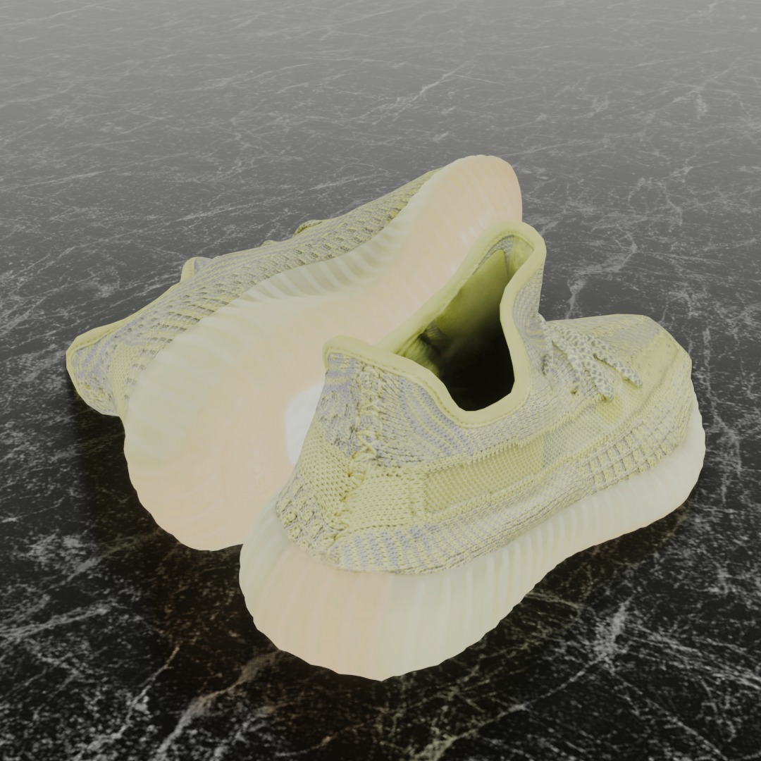 Yeezy Boost 350 V2 Antlia 3D SHOES Low-poly 3D model_5