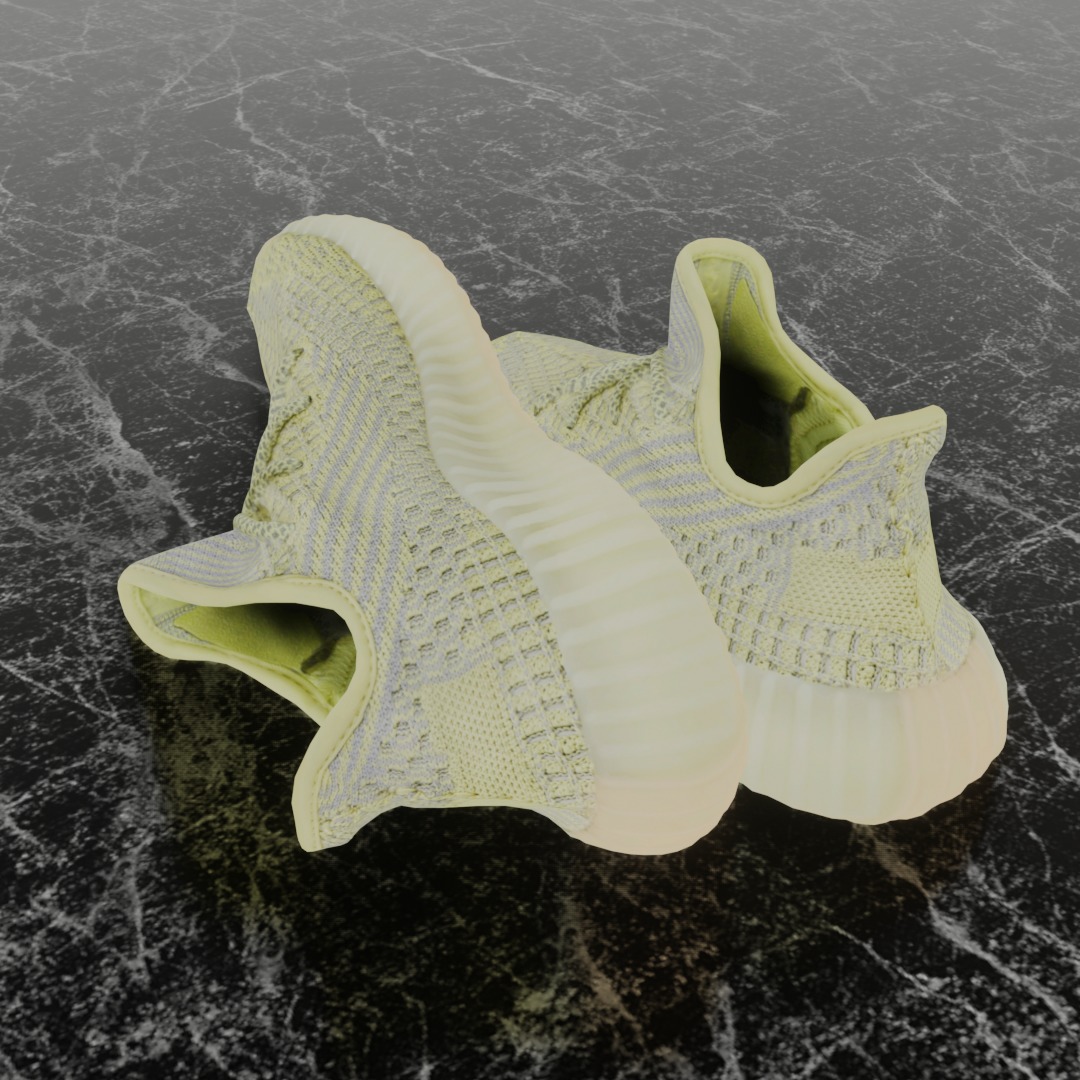 Yeezy Boost 350 V2 Antlia 3D SHOES Low-poly 3D model_6
