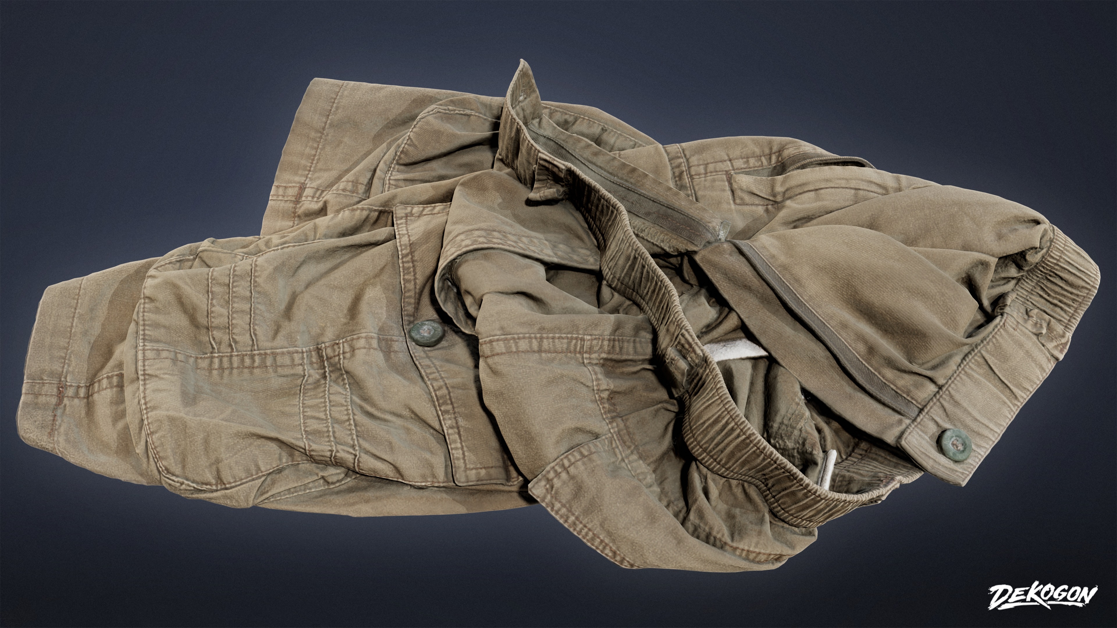 LAUNDROMAT - Clothes Dirty 05 - LOW POLY AND NANITE Low-poly 3D model_2