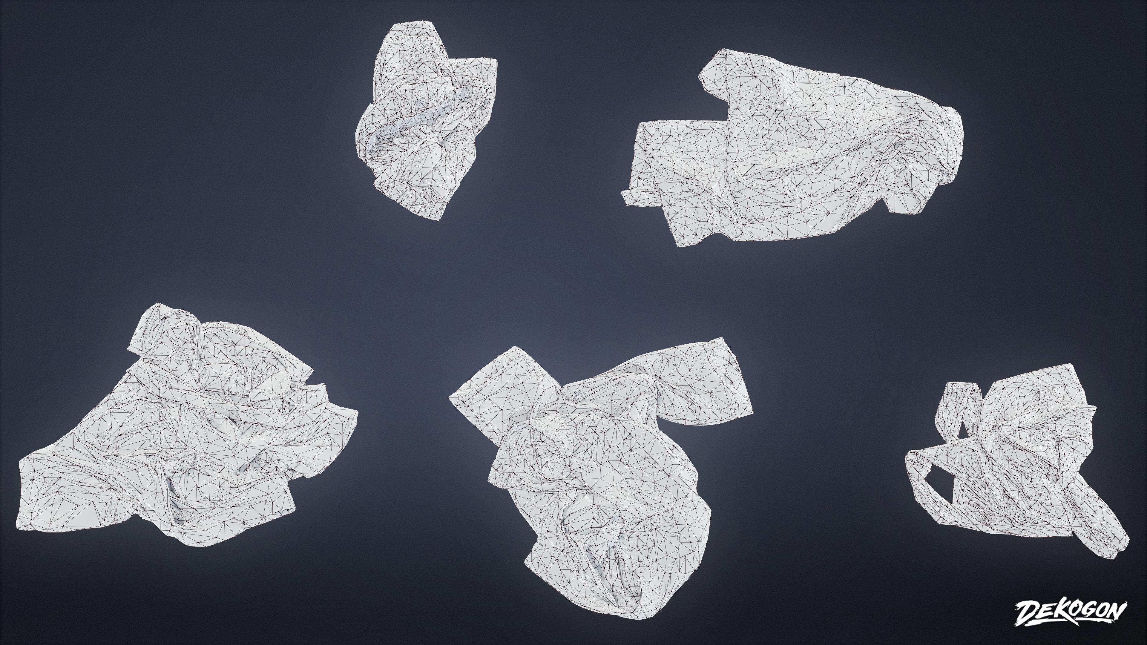 LAUNDROMAT - Clothes Dirty 05 - LOW POLY AND NANITE Low-poly 3D model_7