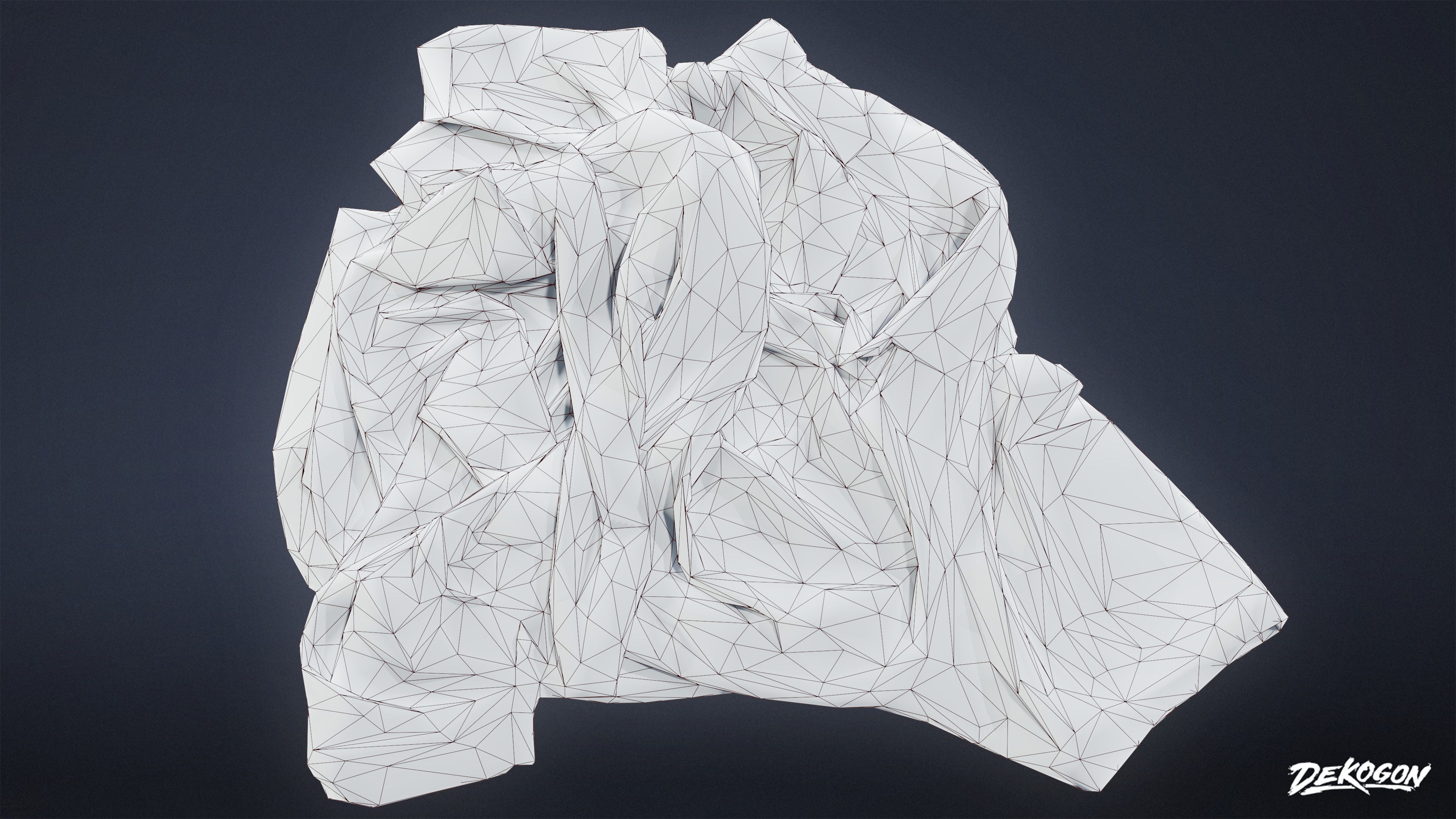 LAUNDROMAT - Clothes Dirty 05 - LOW POLY AND NANITE Low-poly 3D model_9