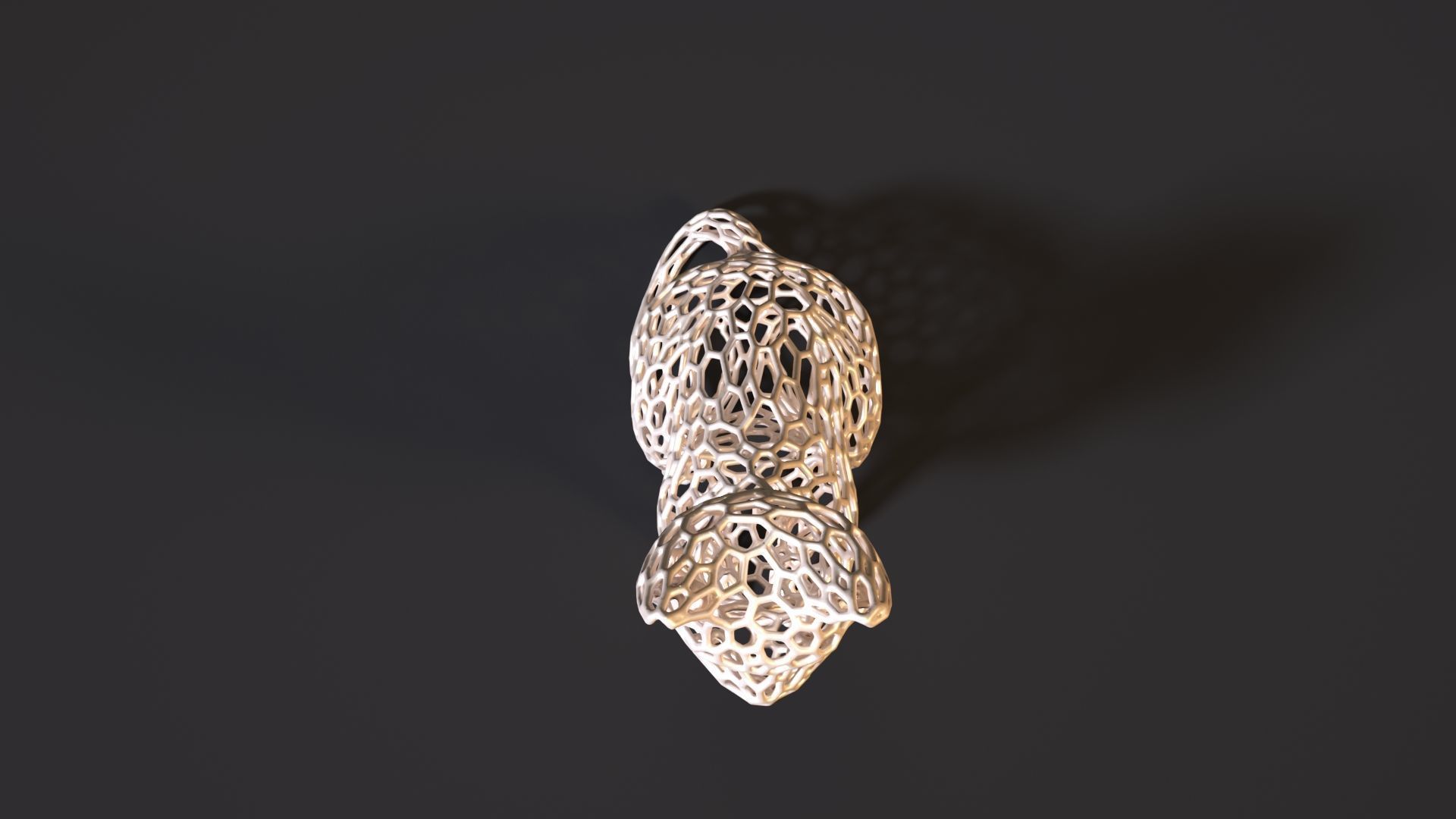 Cat Voronoi 3D print model_8