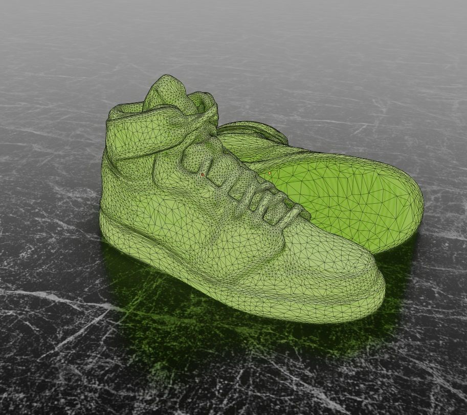 BILLIE EILISH NIKE AIR JORDAN 1 KO SP 3D SHOES Low-poly 3D model_13