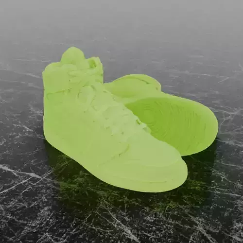 BILLIE EILISH NIKE AIR JORDAN 1 KO SP 3D SHOES Low-poly 3D model