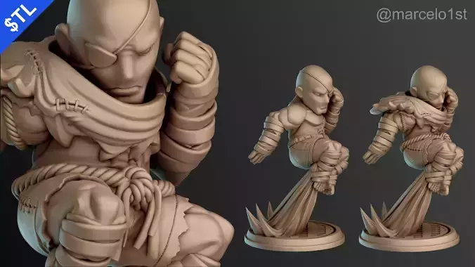 CUTE Street Fighter - SAGAT 3D print model