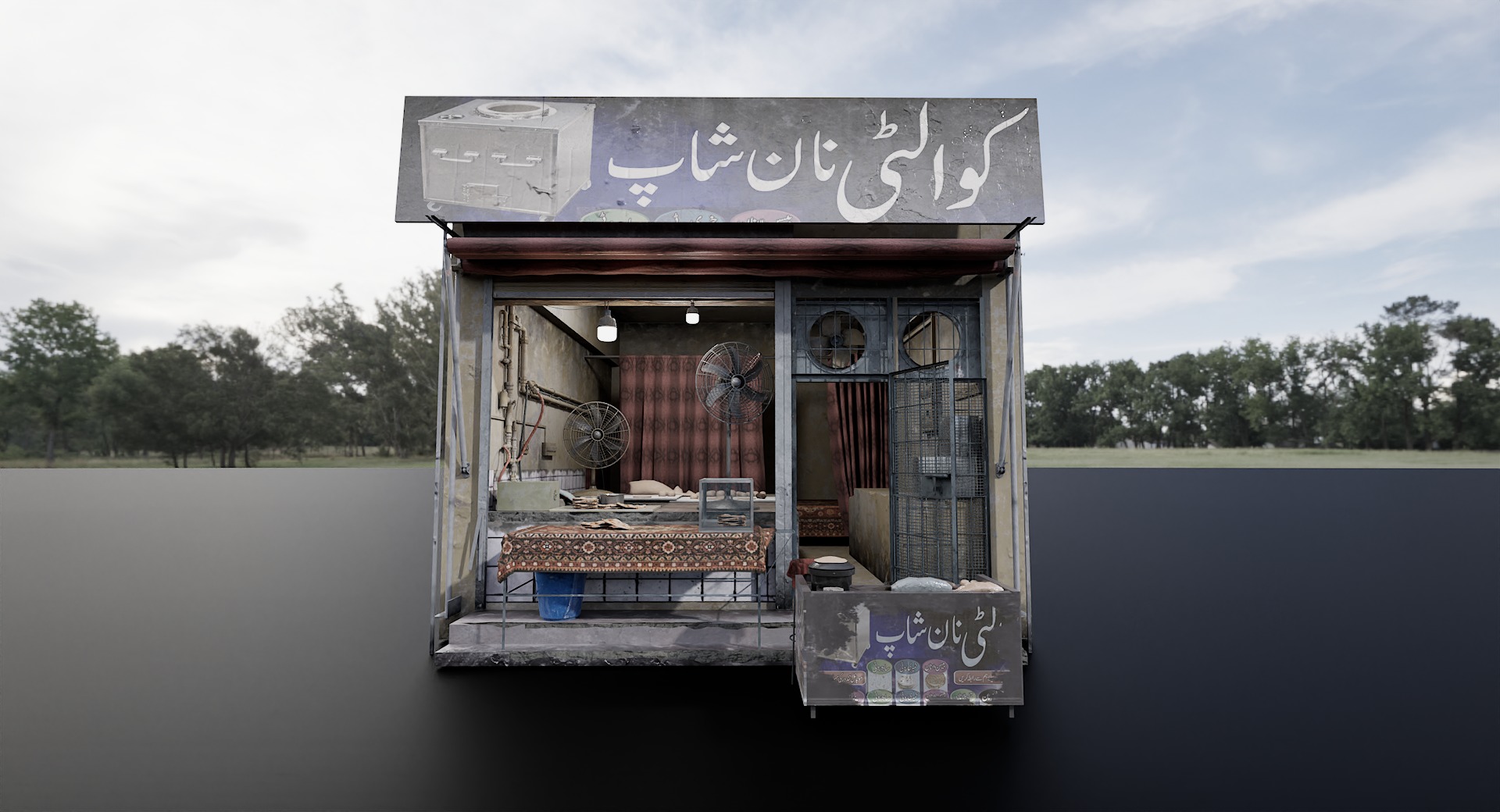 Nan Shop 3D Model By zambeelstudios Low-poly 3D model_1