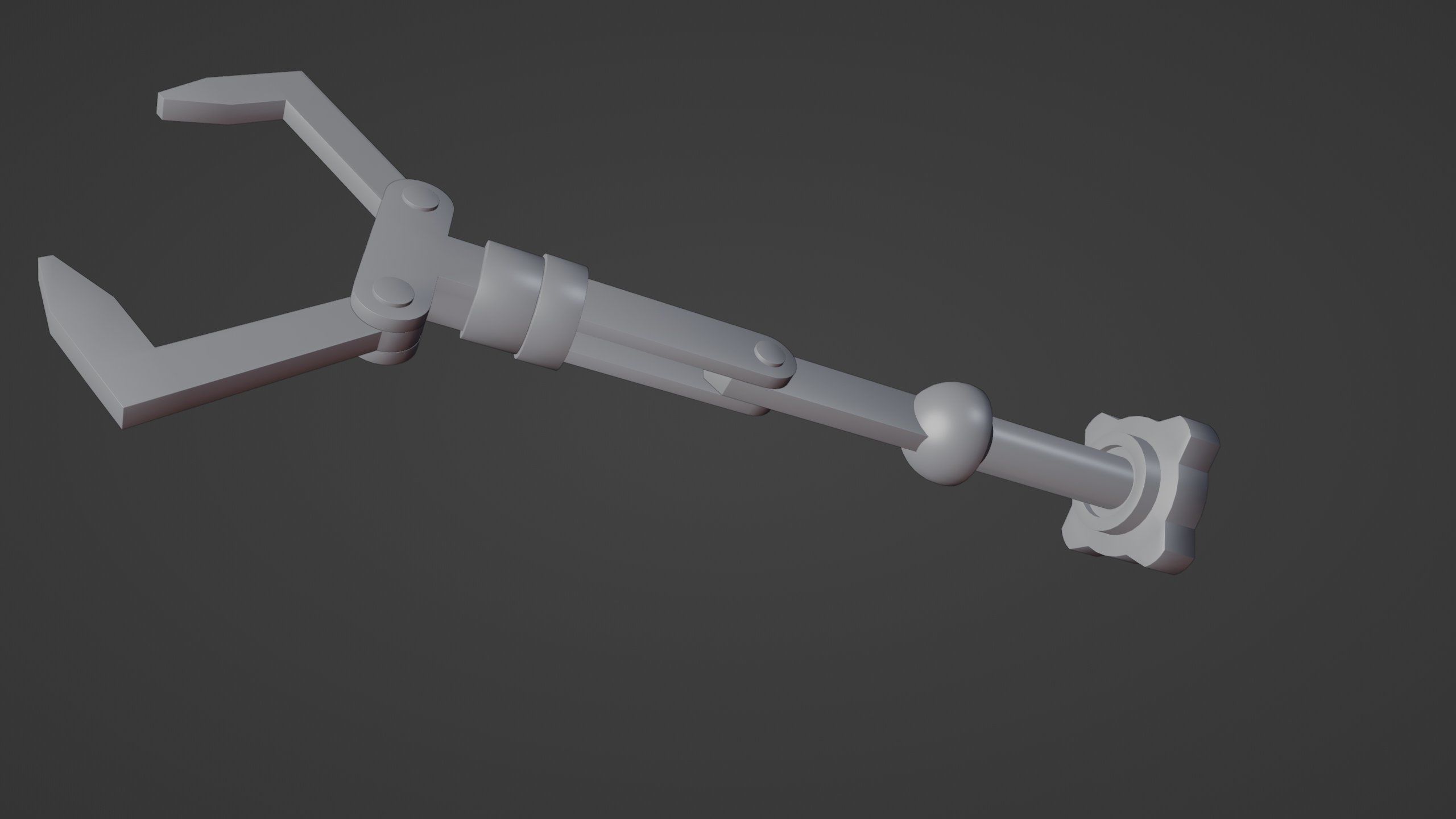 Robot Arm-Mechanical Rigging Free 3D model_14