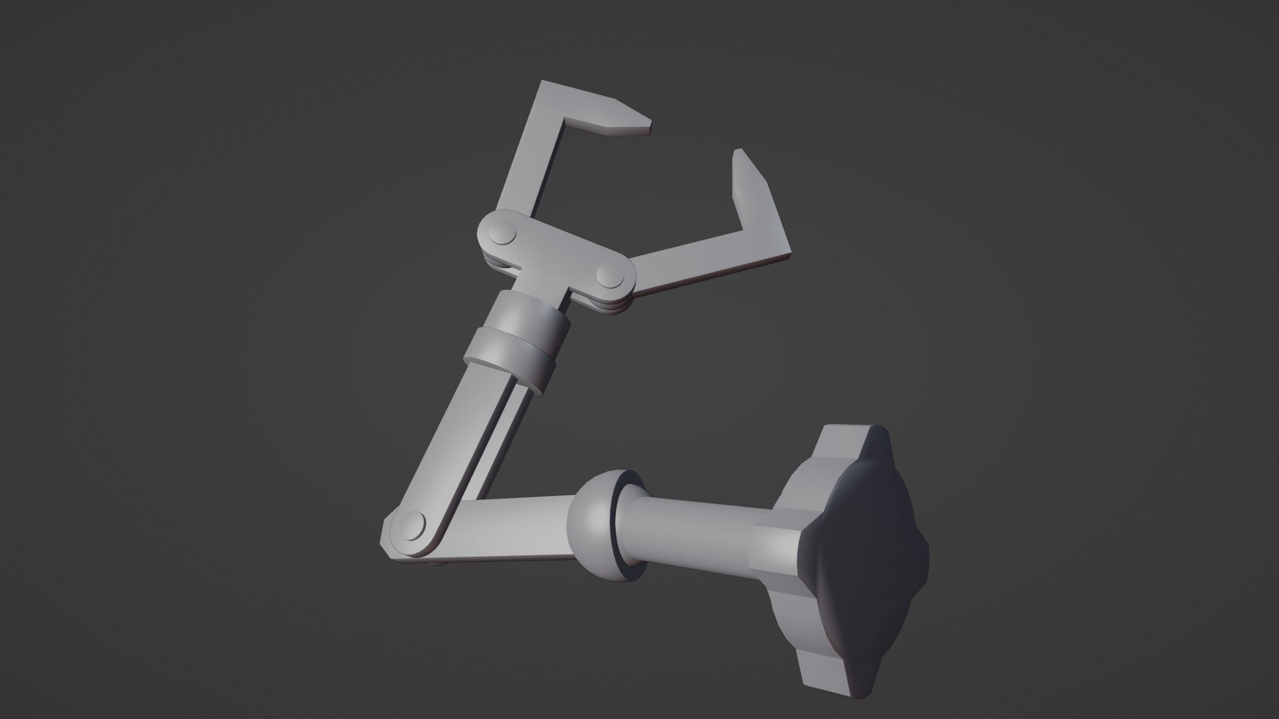 Robot Arm-Mechanical Rigging Free 3D model_20