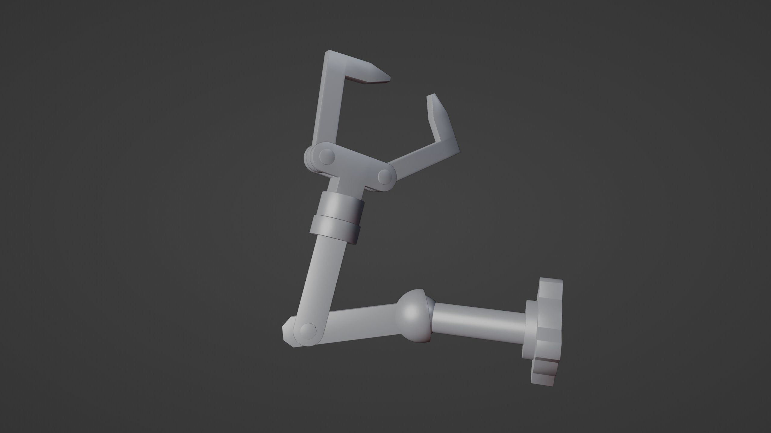 Robot Arm-Mechanical Rigging Free 3D model_16