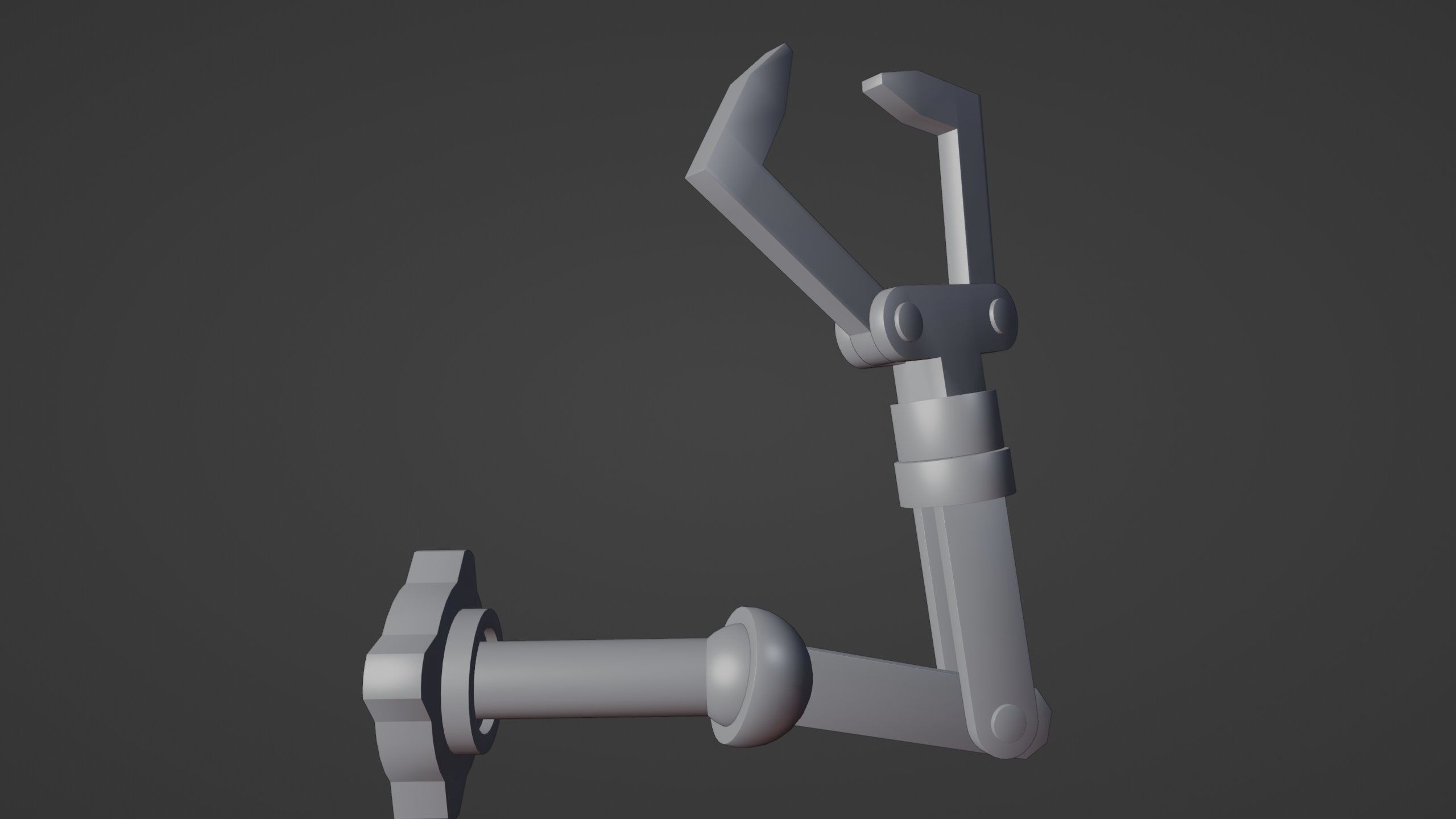 Robot Arm-Mechanical Rigging Free 3D model_15
