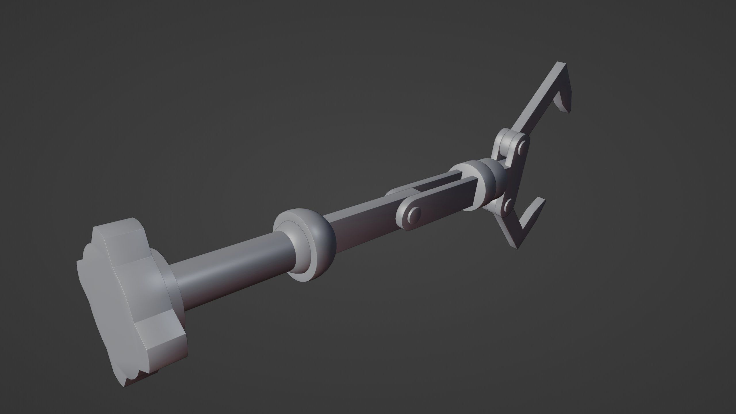 Robot Arm-Mechanical Rigging Free 3D model_17