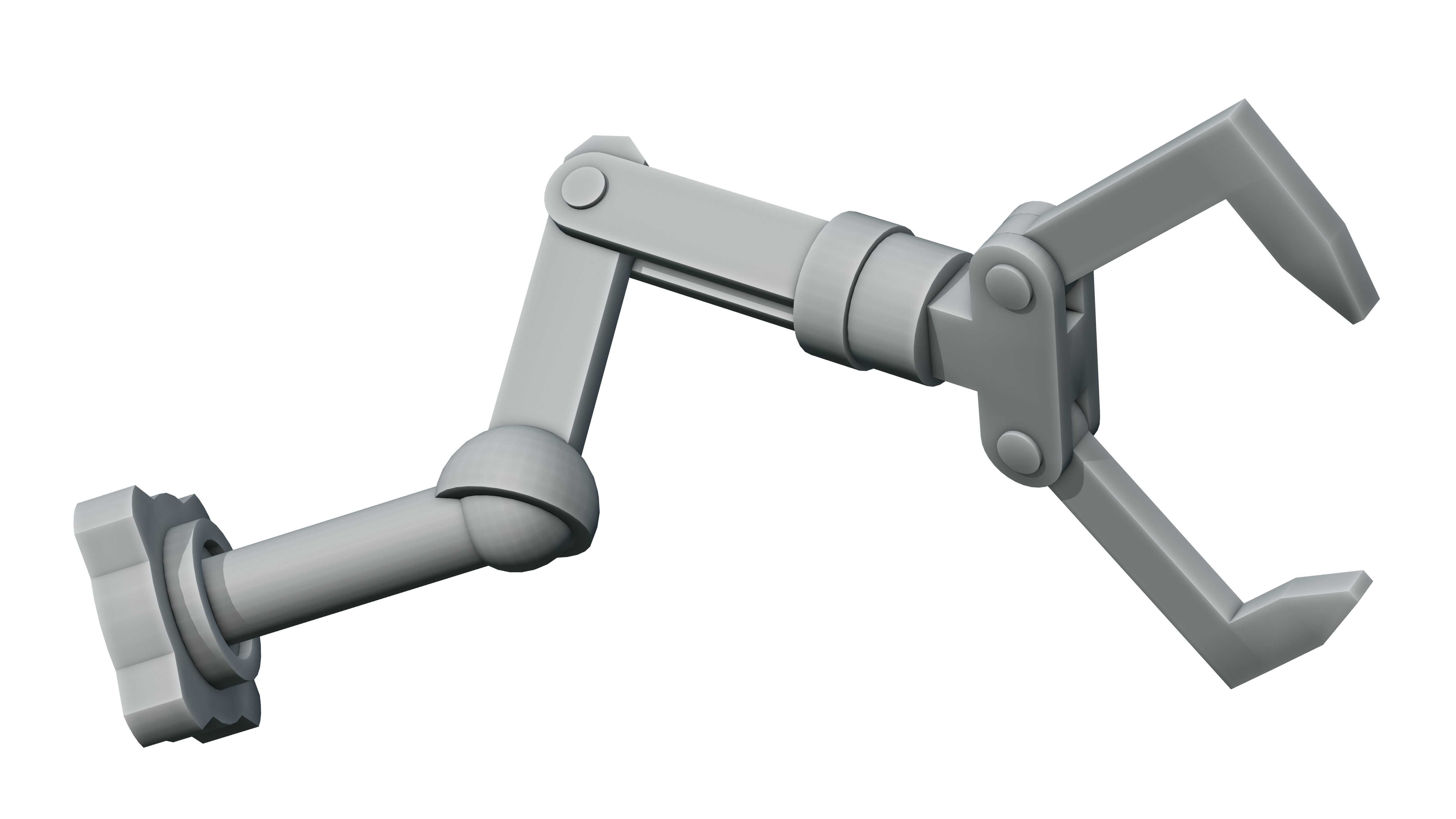 Robot Arm-Mechanical Rigging Free 3D model_5