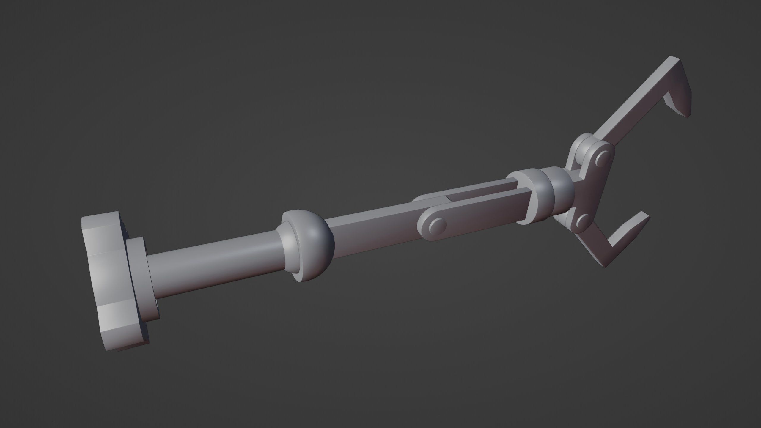 Robot Arm-Mechanical Rigging Free 3D model_11