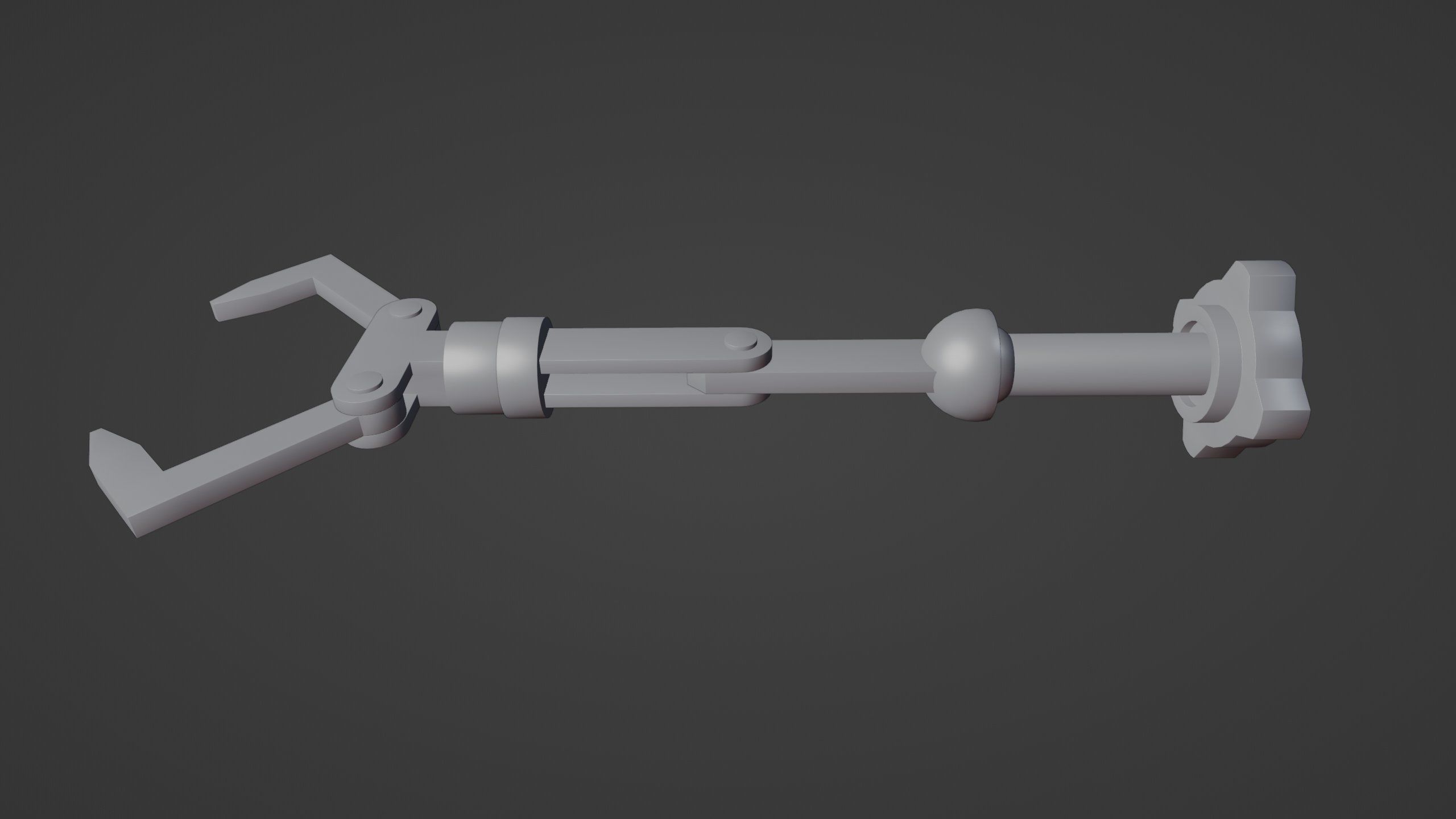 Robot Arm-Mechanical Rigging Free 3D model_19