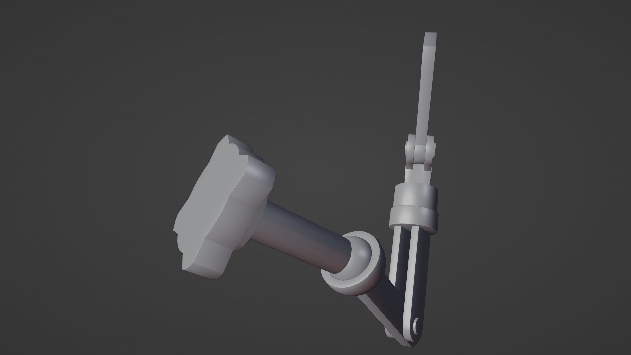 Robot Arm-Mechanical Rigging Free 3D model_22