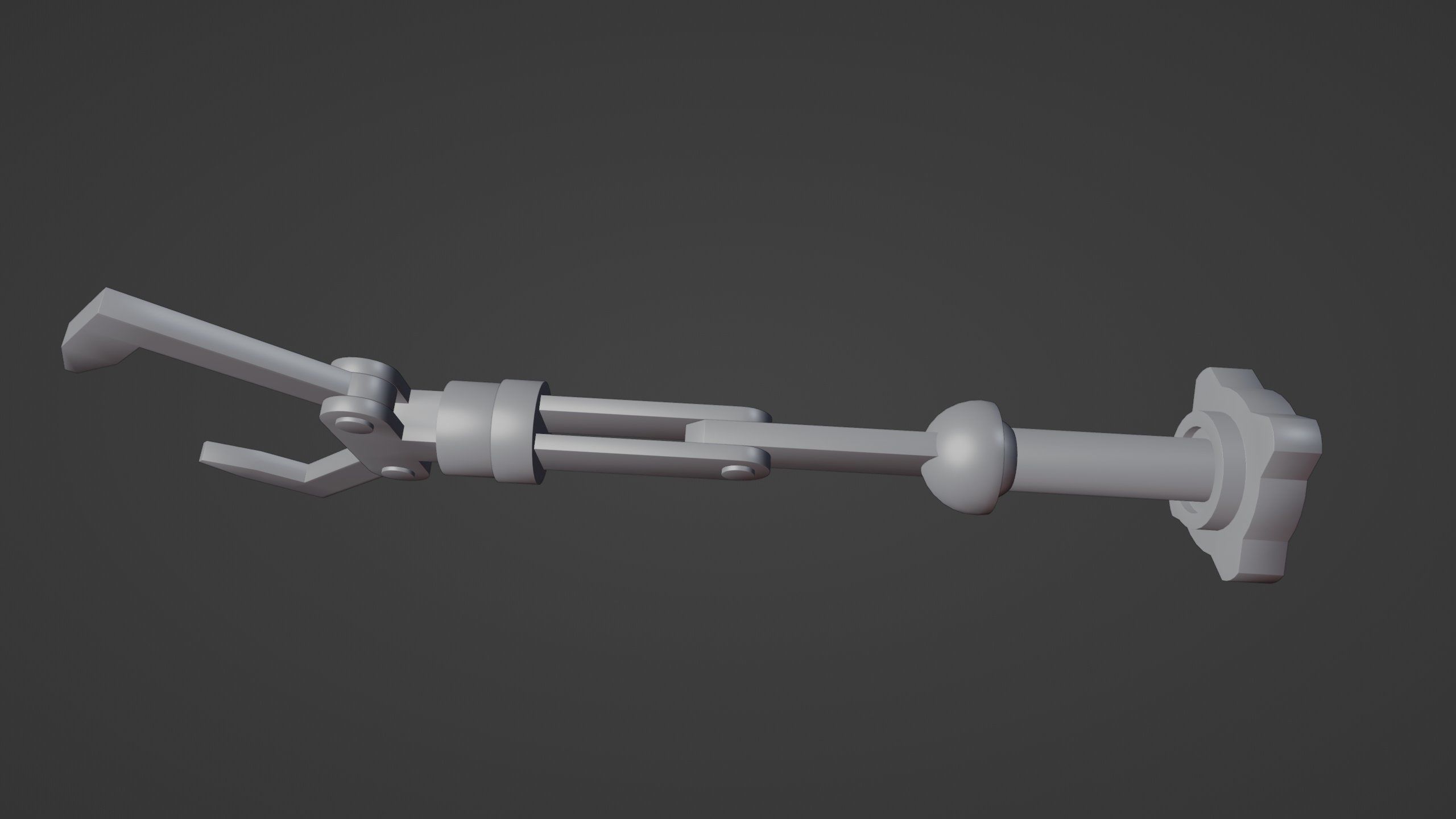 Robot Arm-Mechanical Rigging Free 3D model_13