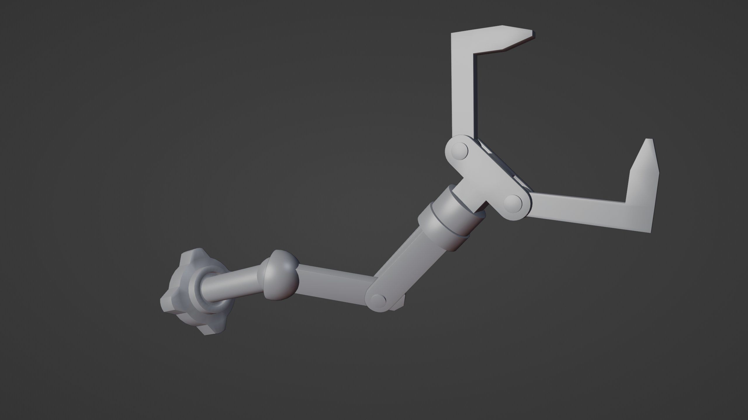 Robot Arm-Mechanical Rigging Free 3D model_26