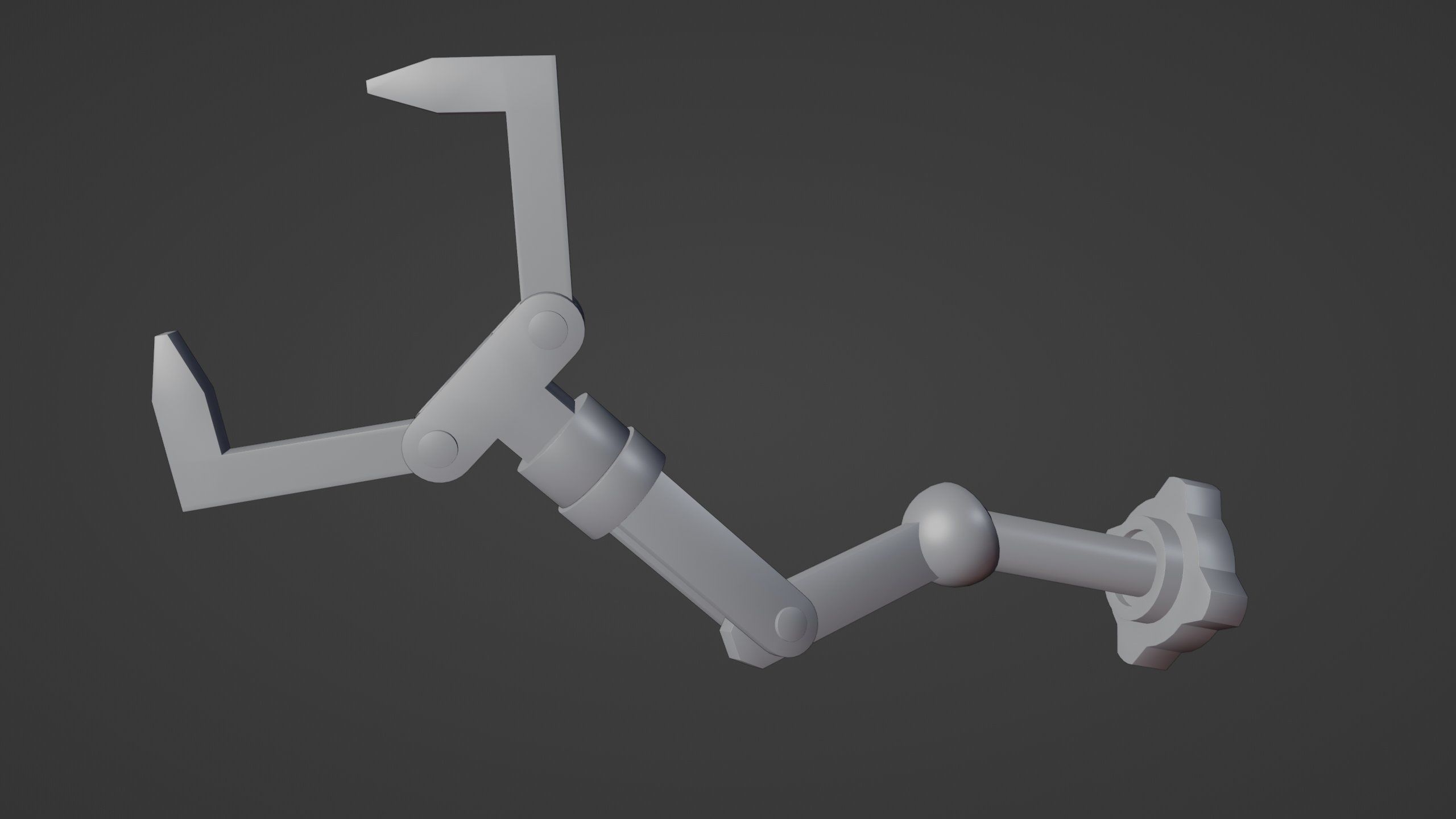 Robot Arm-Mechanical Rigging Free 3D model_8