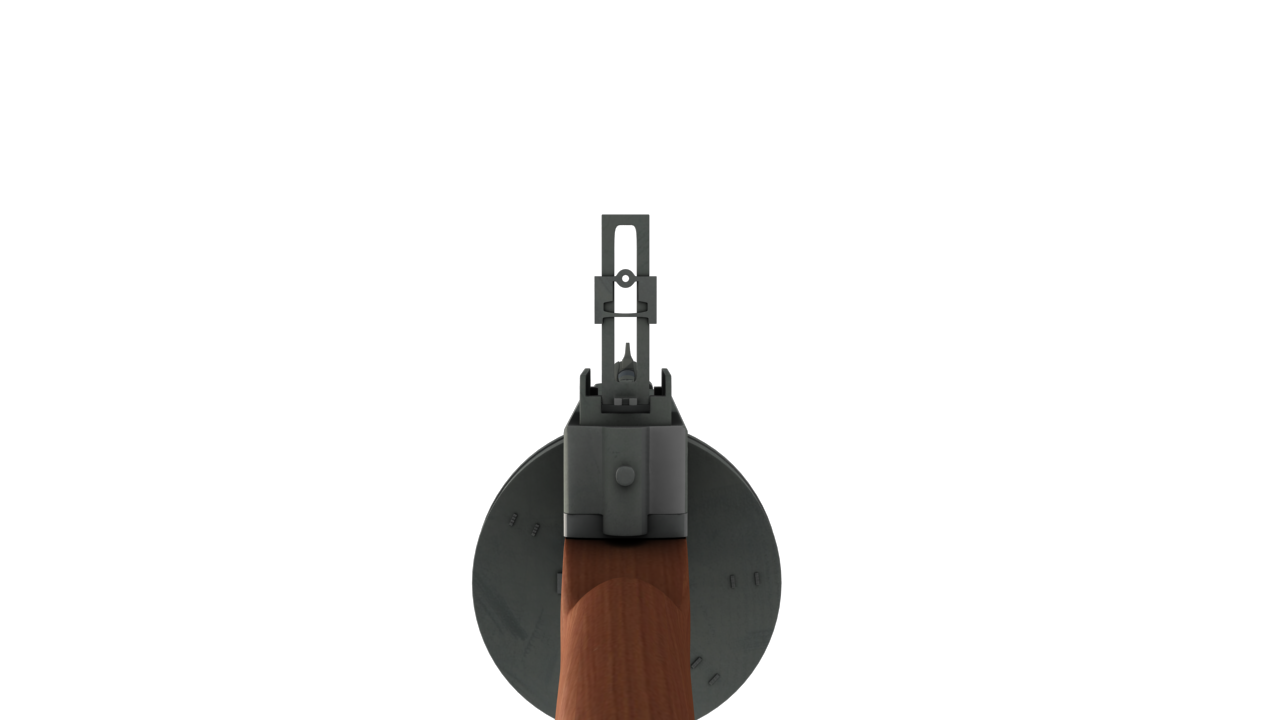 Tommy gun Machinegun 3D model_5