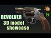Snub nosed Revolver 3D model_1